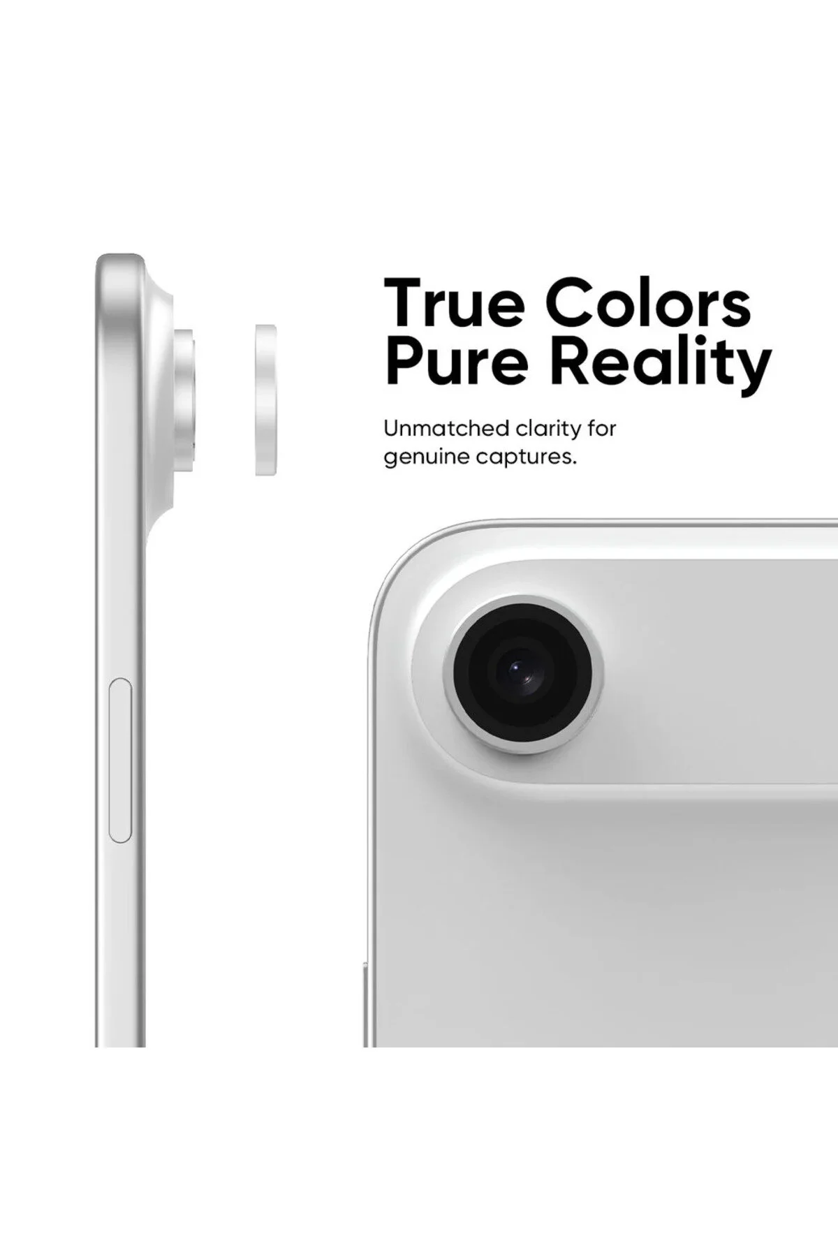 کاور و قاب محافظ لنز دوربین نقره ای ضد انعکاس یاقوت کبود سازگار با IPHONE 17 AIR Paladyum Case