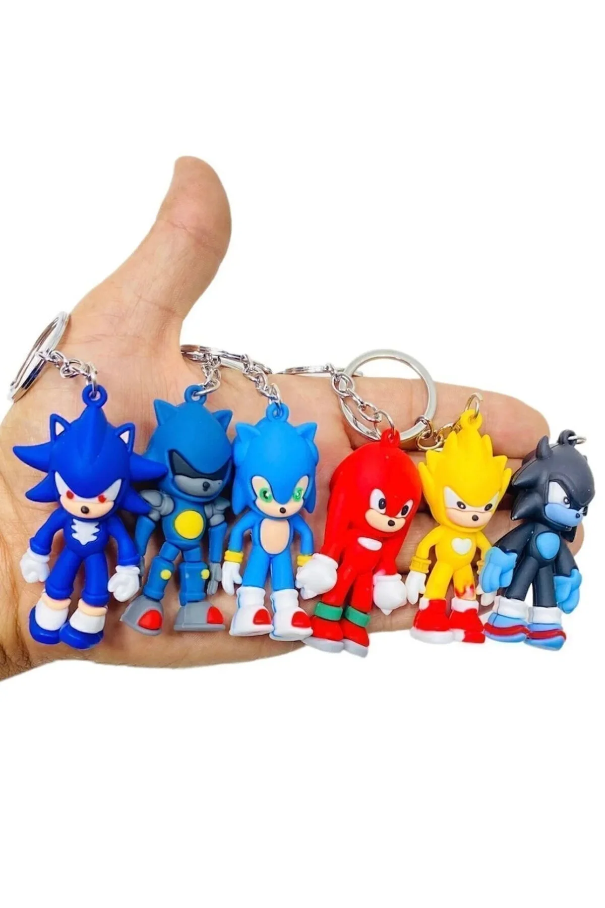 جلیقه کلید لوازم جانبی کیف و جاکلیدی سه بعدی SONIC BOOM AND FRIENDS 3 PIECES 3D Genel Markalar