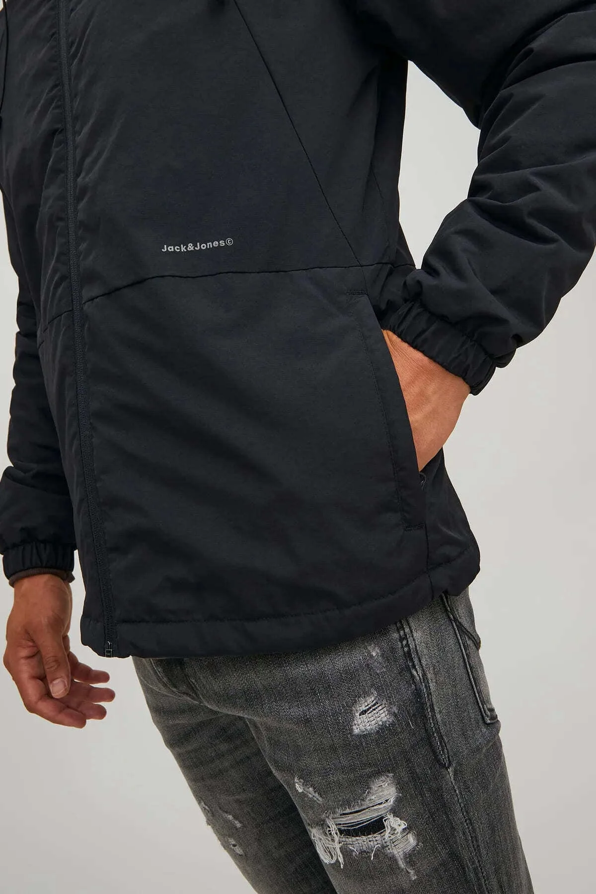 کاپشن JACK & JONES 12238877 JORTAMPER ژاکت مردانه فصلی مشکی Jack & Jones