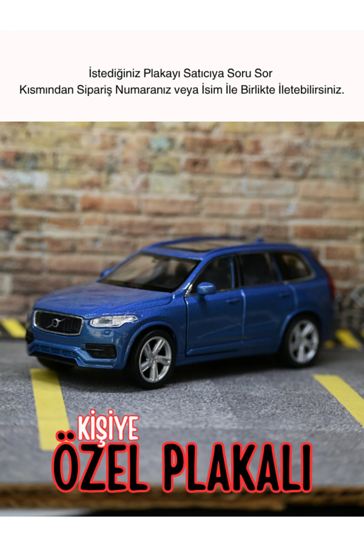 مدل خودرو ماشین اسباب بازی ولوو XC90 فلزی هدیه شخصی آبی از ترکیه bebeym