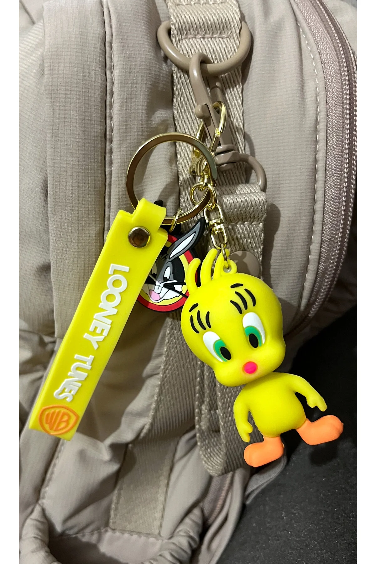 جلیقه کلید جاکلیدی و لوازم جانبی کیف TWEETY LOONEY TUNES همانند تصویر labubu sepeti