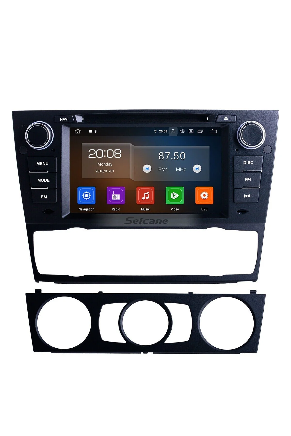 سیستم چندرسانه ای و تصویری ناوبری کارپلی خودکار بی ام سری 2012 E90 smartgo