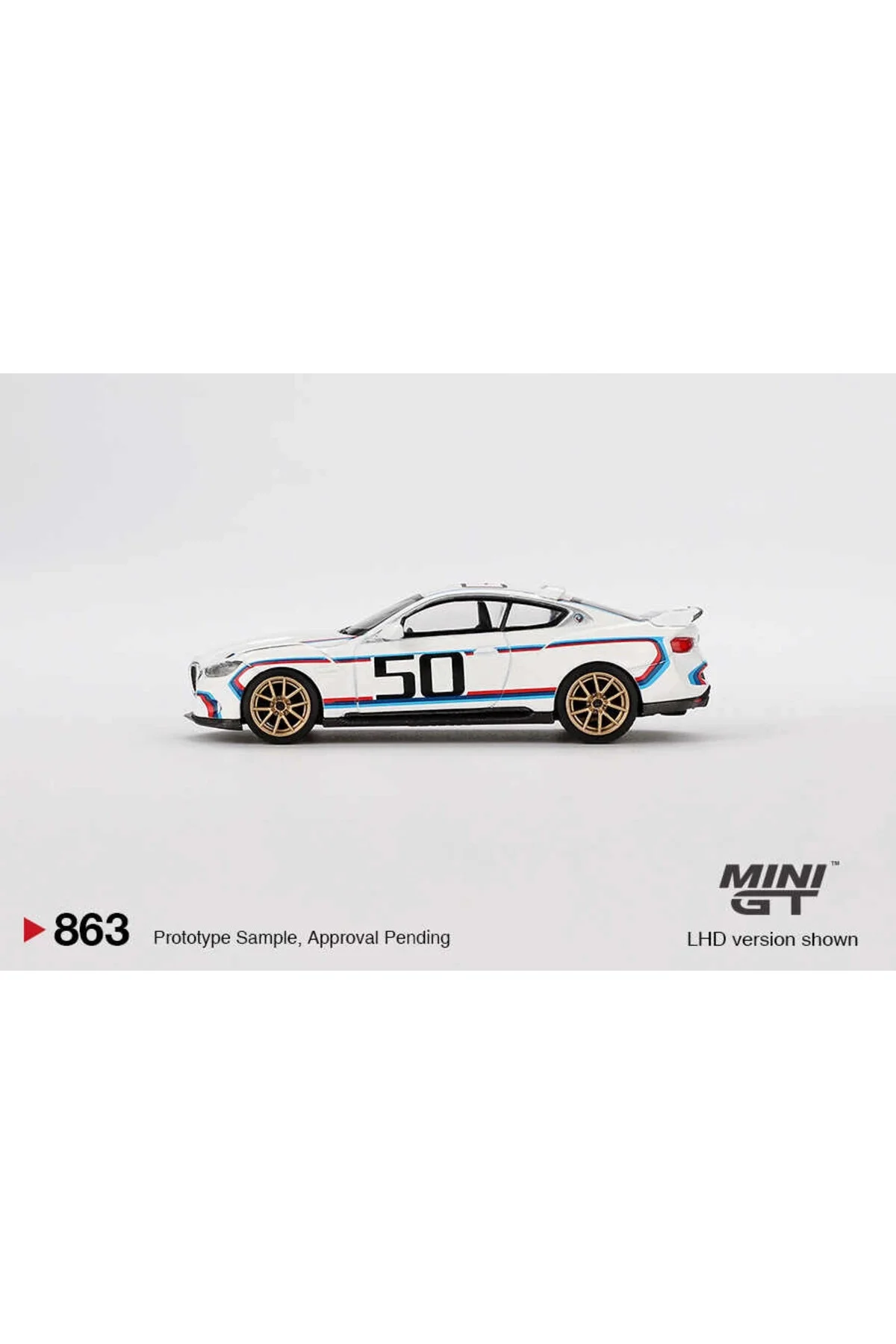 ماشین اسباب بازی 1 64 BMW 3.0 CSL سفید mini gt
