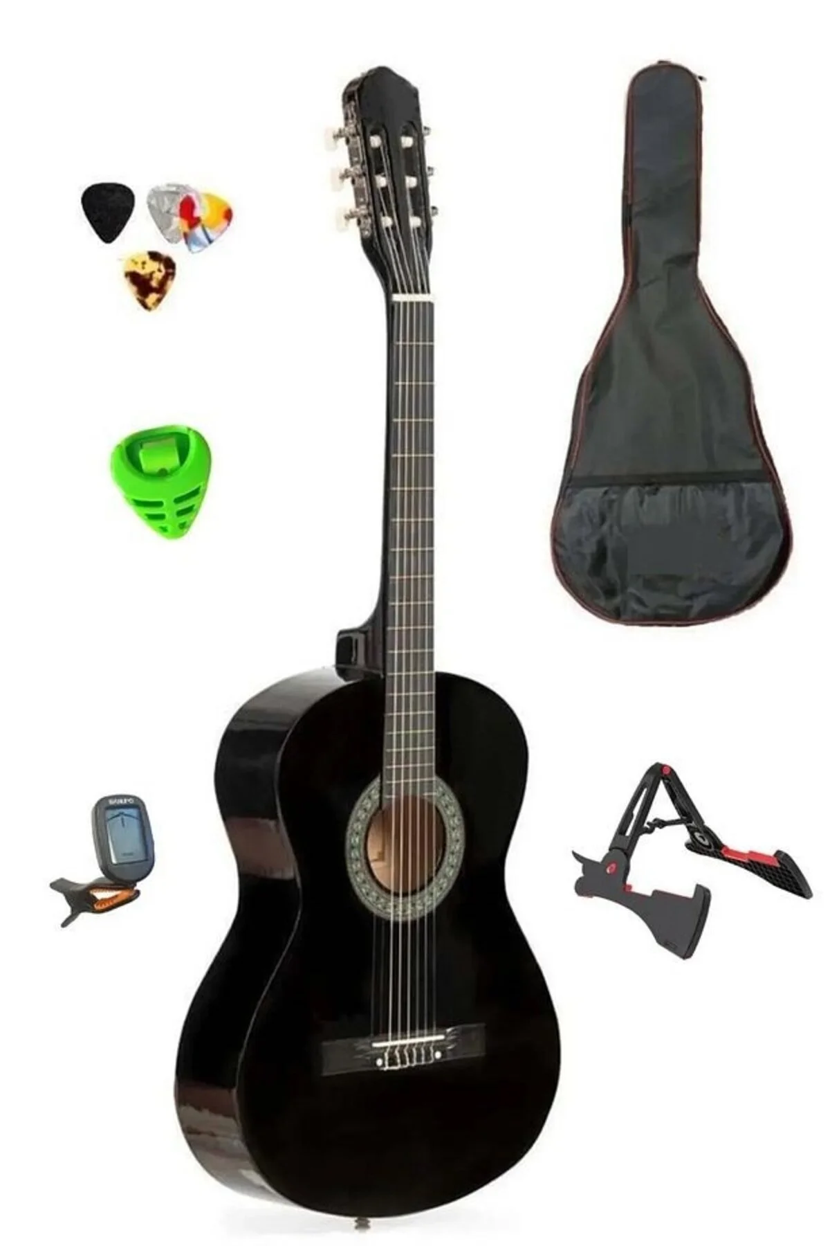 گیتار G39 4 مجموعه کلاسیک با اندازه کامل مورد+ایستاده+ابزار HAUTE+PENA Banupo