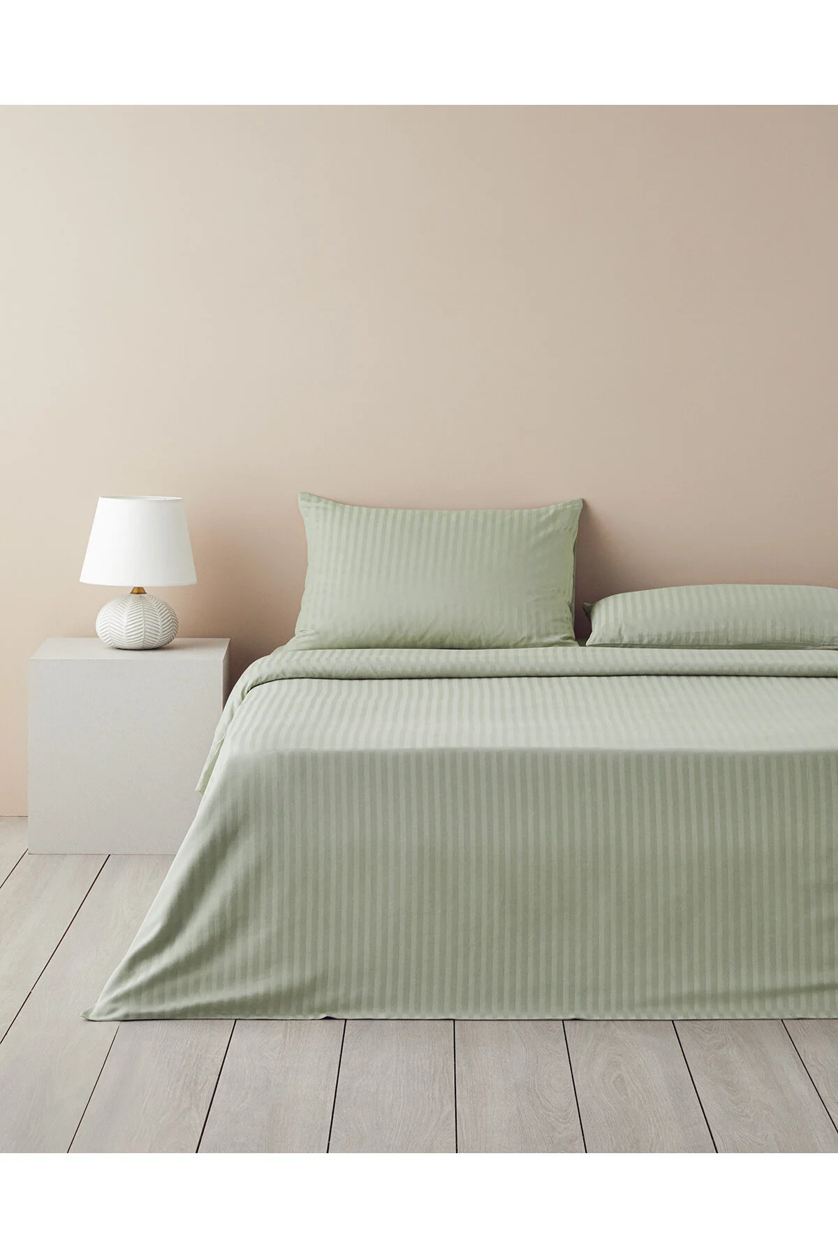 کاور لحاف دو نفره CRYSTAL SILKI TWILL DOUBLE DUVET COVER مجموعه 200X220 سانتی متر سبز انگلیش هوم English Home