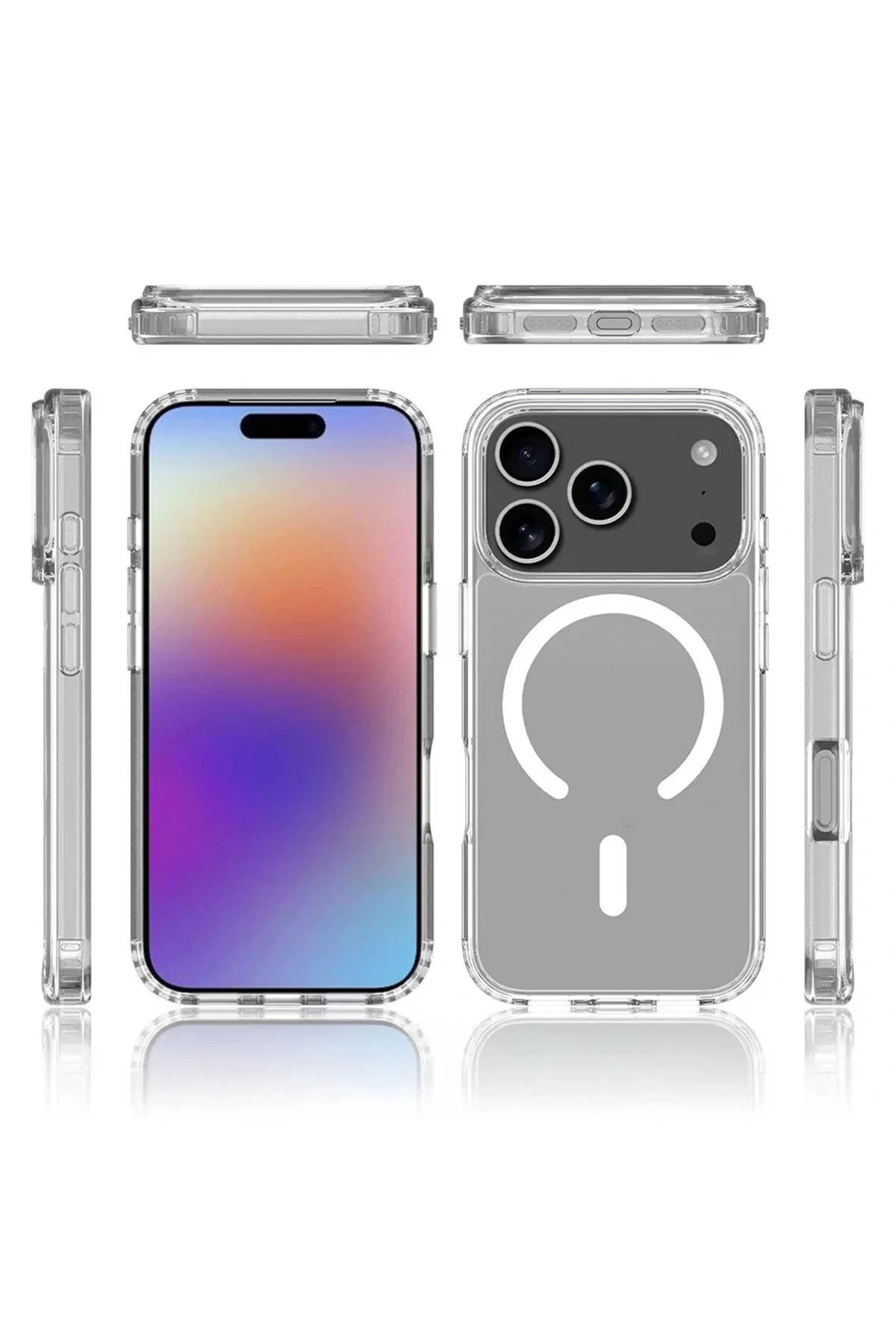 کاور و قاب محافظ کامپیوتر سخت شفاف APPLE IPHONE 17 PRO MAX با قابلیت شارژ M SAFE Redclick