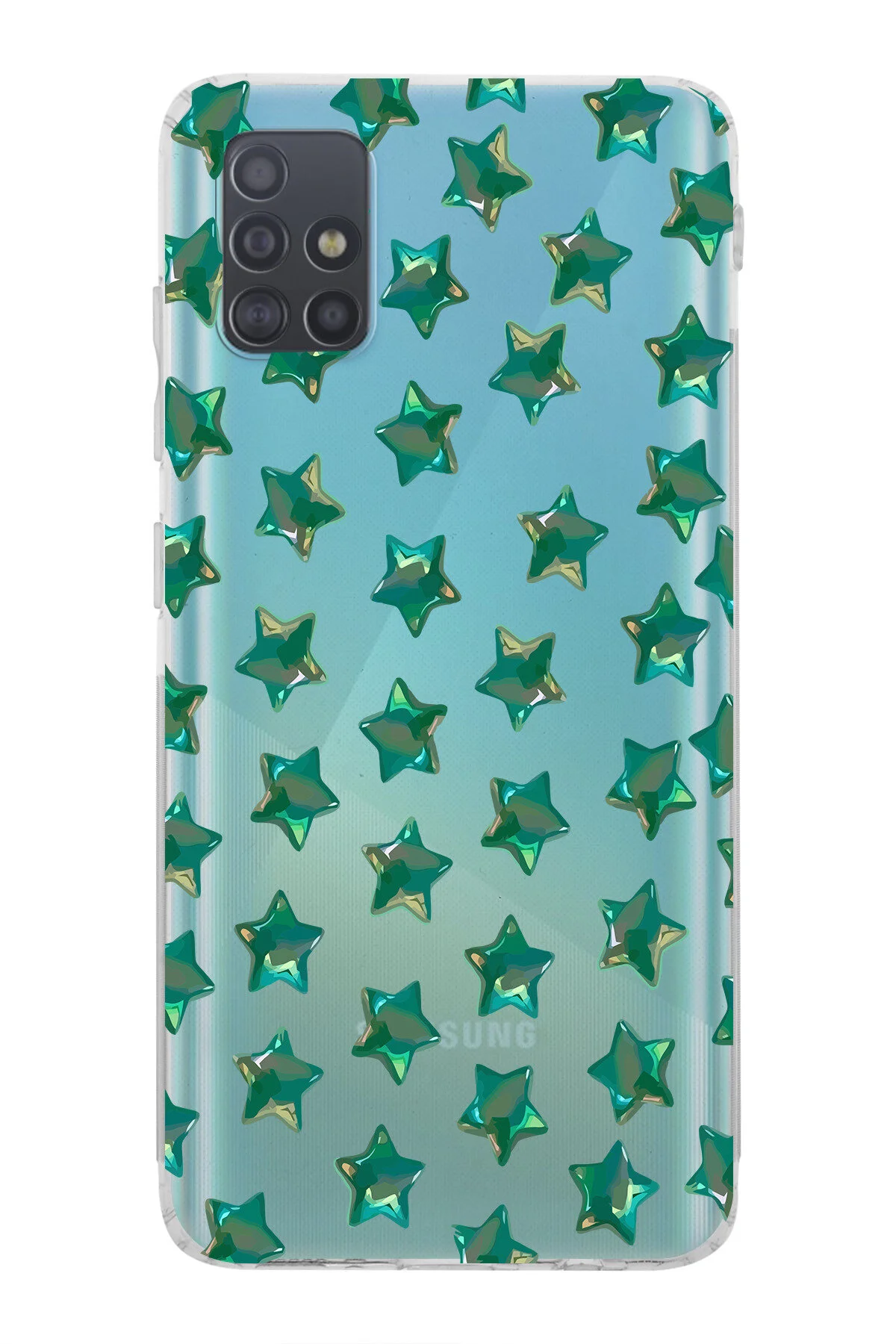 کاور و قاب گوشی شفاف سیلیکونی نرم طرح دار سازگار با SAMSUNG GALAXY A71 Elorakılıf