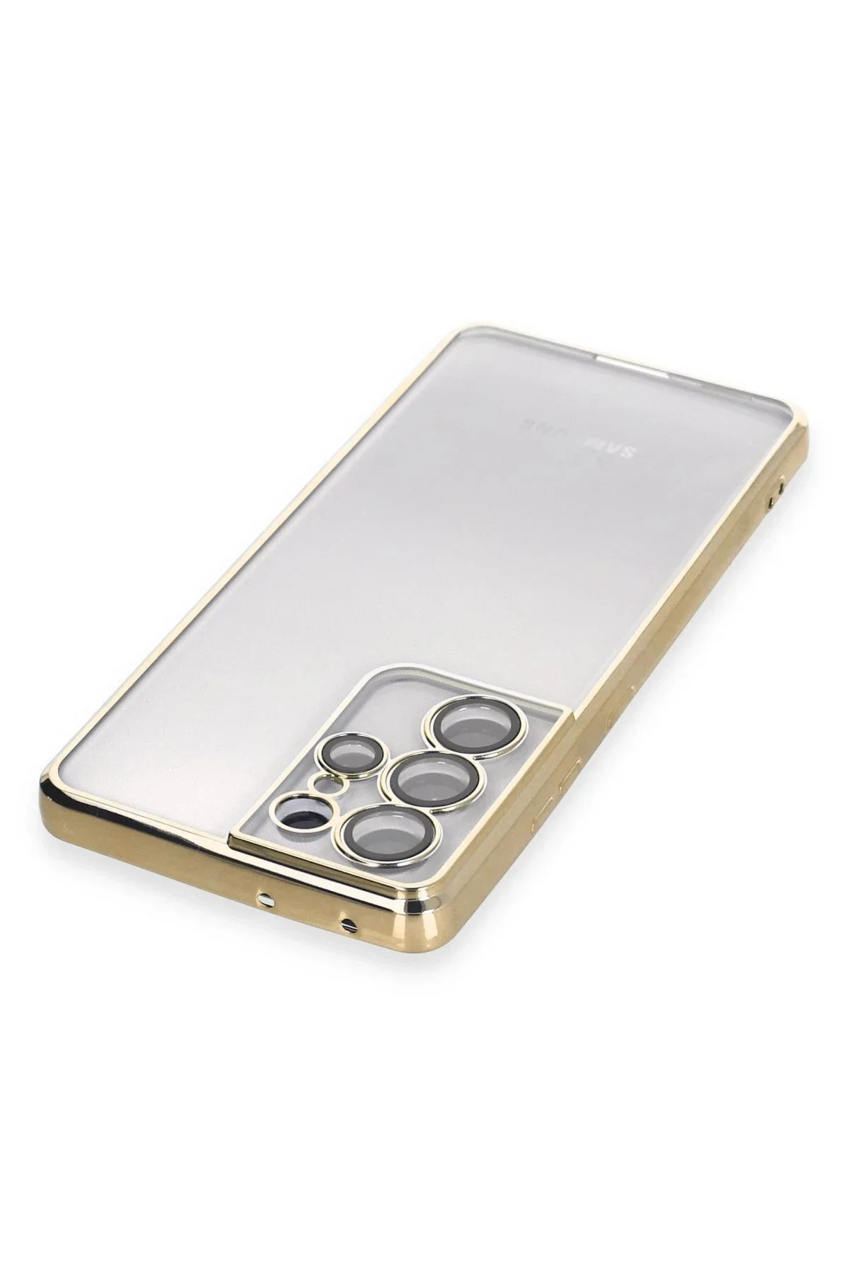 کاور تبلت SAMSUNG GALAXY S21 ULTRA CASE سیلیکونی با لنز طلایی Genel Markalar