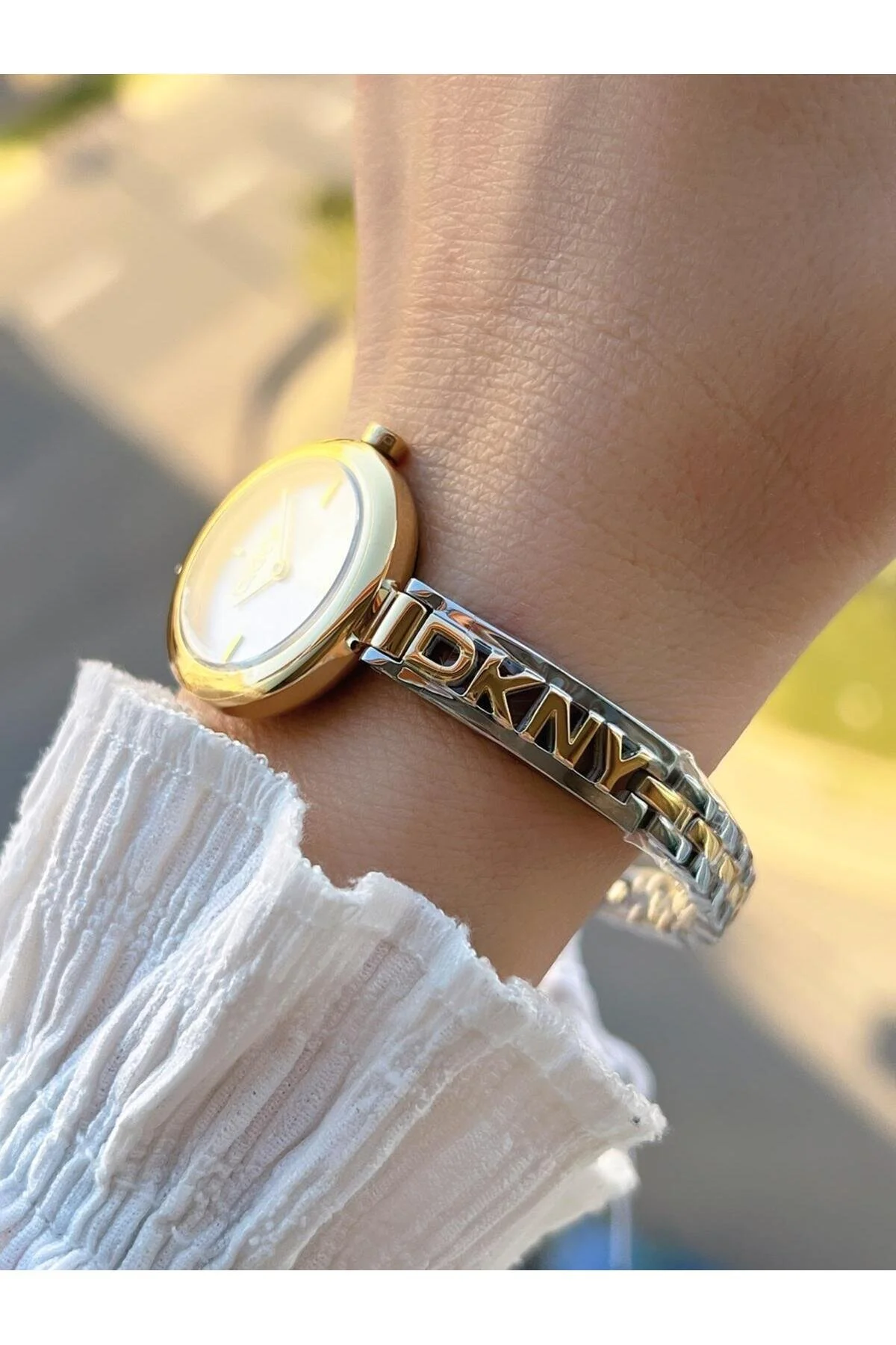 ساعت قاب و بند استیل 5 مچی زنانه ضد آب ATM با 2 سال گارانتی DKNY.0065.1 اورجینال Dkny