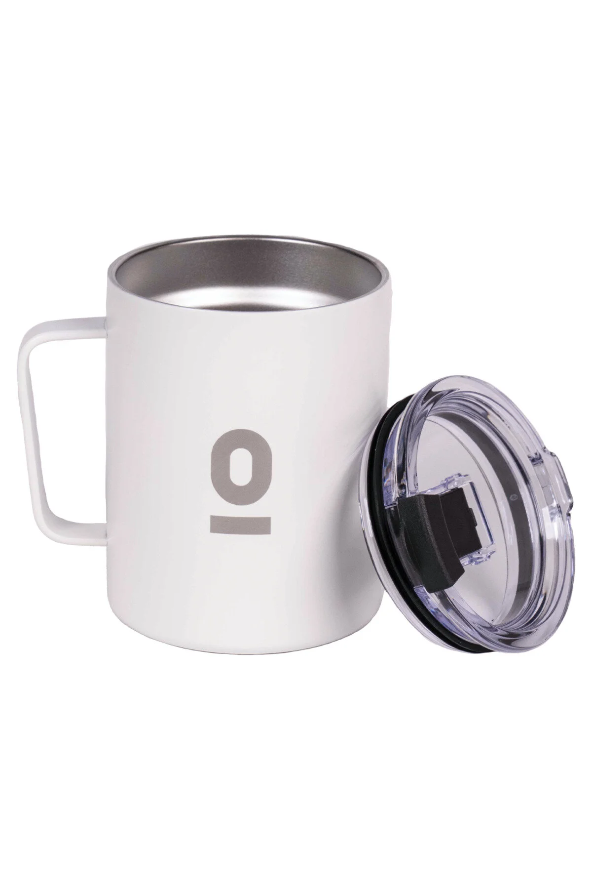 فلاسک لیوان فلزی سفید استیل 420 میلی لیتری وکیوم با درب عایق حرارتی شماره 90 اورجینال Espressolab