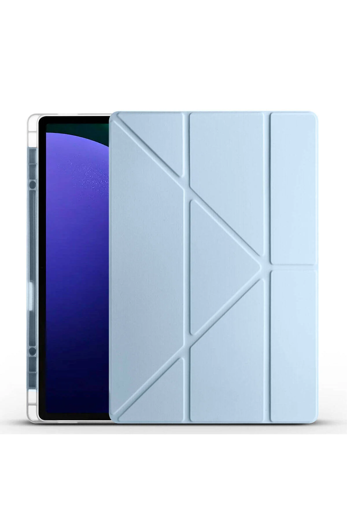 کاور تبلت محافظ GALAXY TAB S9 ULTRA CASE سازگار سه پایه تاشو با محفظه قلم آبی No7tech