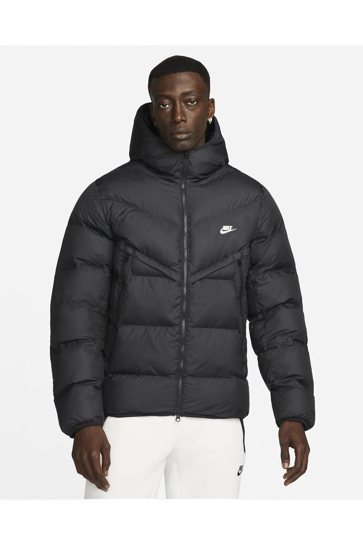 کاپشن ورزشی مشکی مردانه لباس متناسب با Primaloft نایک Nike