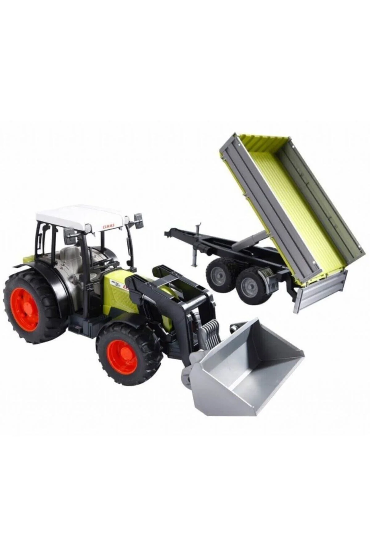 ماشین اسباب بازی CLAAS NECTIS 267F تراکتور و تریلر Bruder