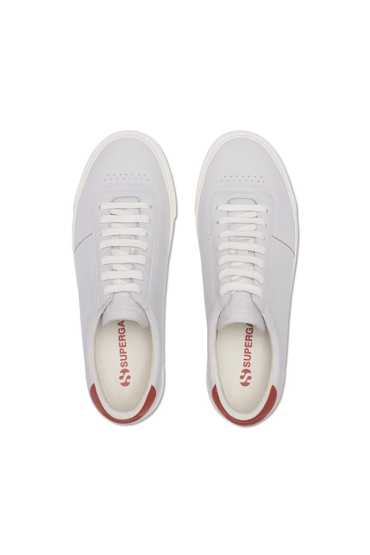 کفش مردانه زنانه یونیسکس 4834 CLUB S UP PRIME LEATHER UNISEX دستبند سفید سوپرگا Superga