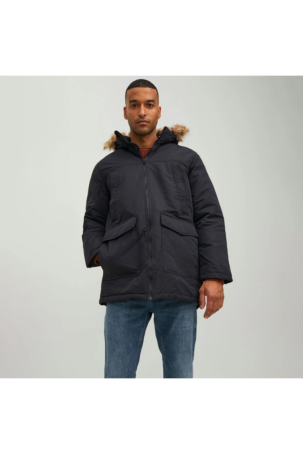 کاپشن مشکی مردانه Jack Jones Jjecraft Parka 12211773 Jack & Jones