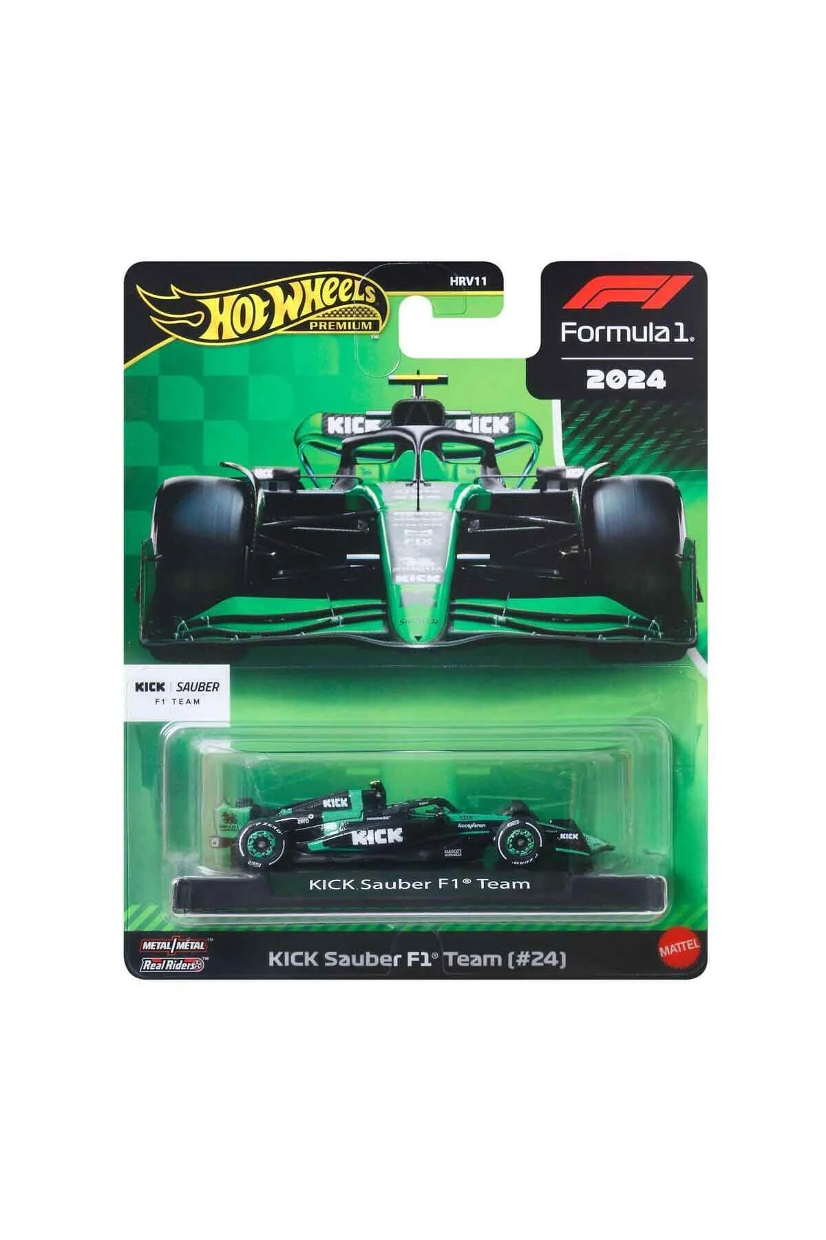 ماشین اسباب بازی مسابقه ممتاز فرمول 1 تک پک HRV11 تیم JBM23 KICK SAUBER F1 از ترکیه HOT WHEELS