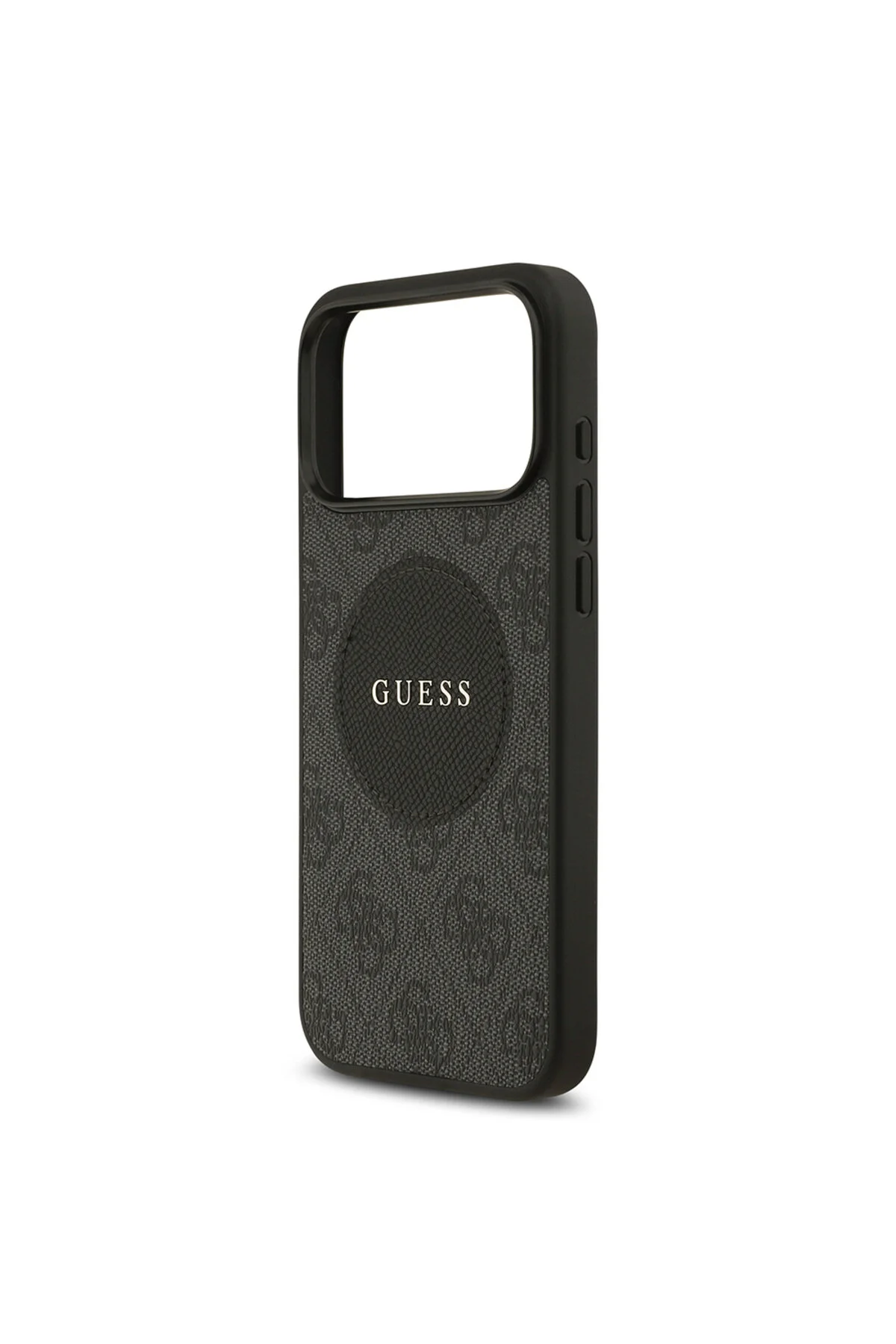 کاور و قاب سازگار با IPHONE 17 PRO MAX دارای مجوز M SAFE CIRCLE COVER CLASSIC لوگوی متنی مشکی Guess