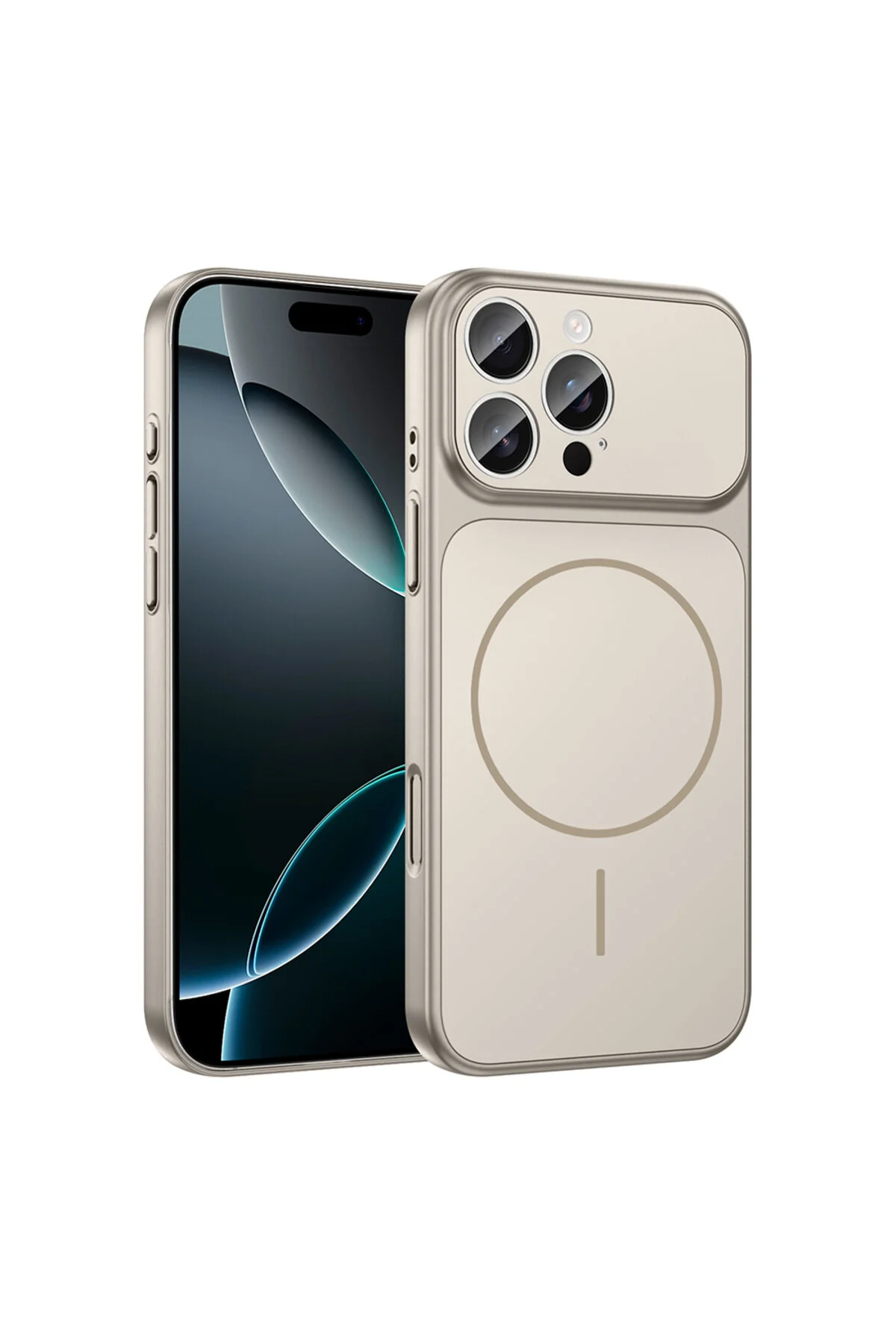 کاور و قاب سیلیکونی PREMIUM FORMEN IPHONE 16 PRO MAX CASE با محافظ دوربین قابلیت شارژ MAGSAFE halkhouse