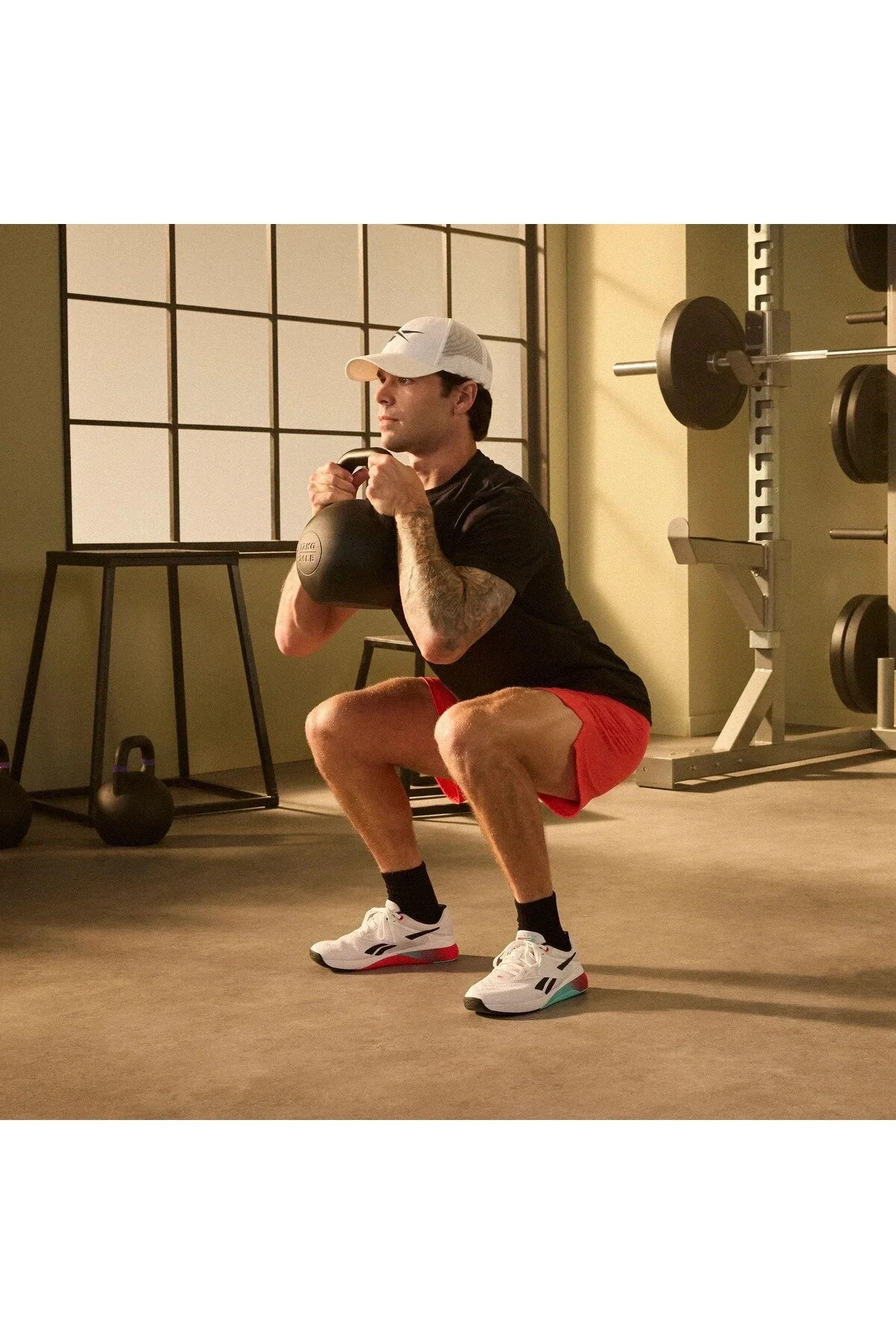 کفش تناسب اندام NANO X5 'سفید مشکی ENERGY RED' تمرینی یونیسکس ریباک Reebok
