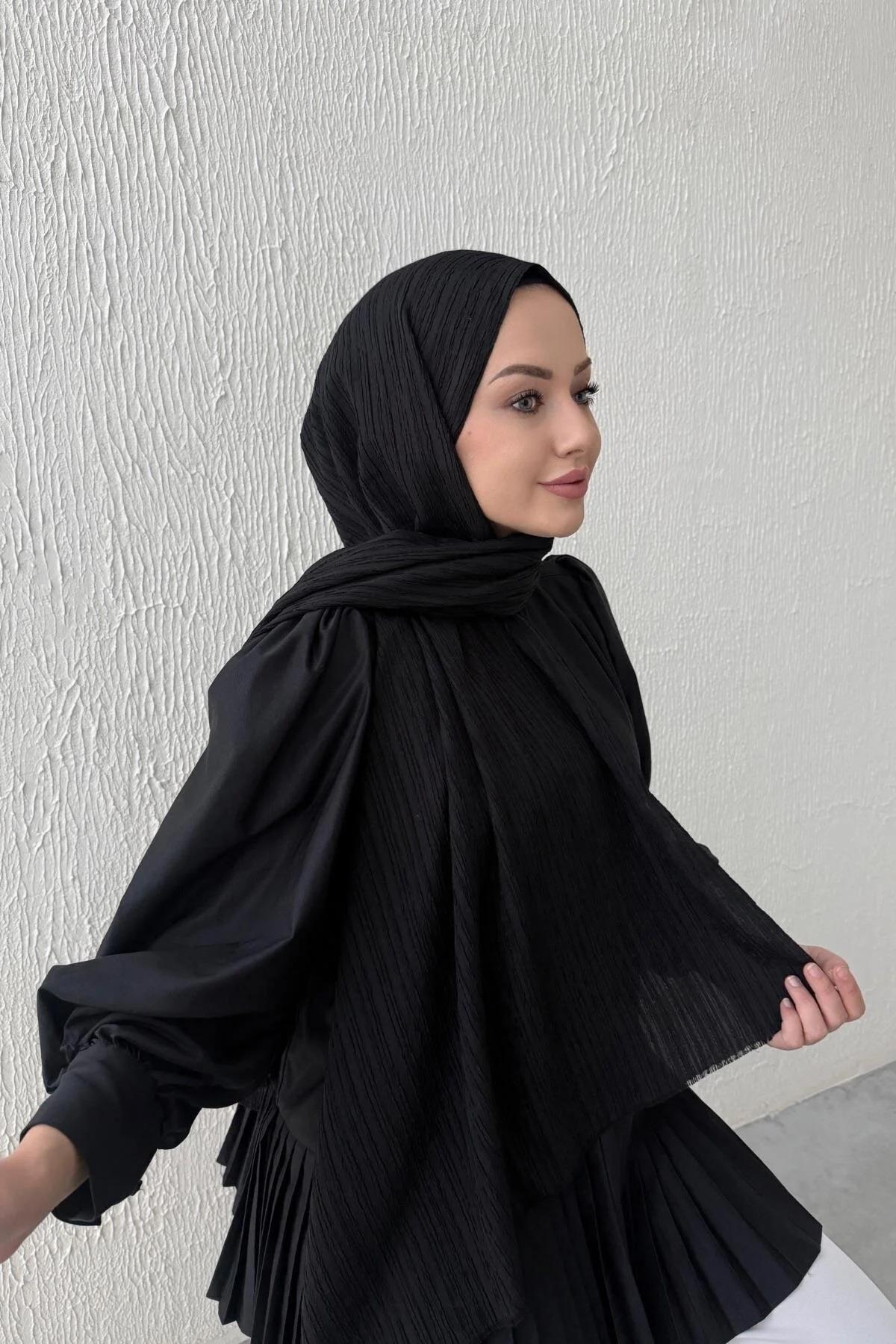 شال سیاه پرو اورجینال Byedauzunlar