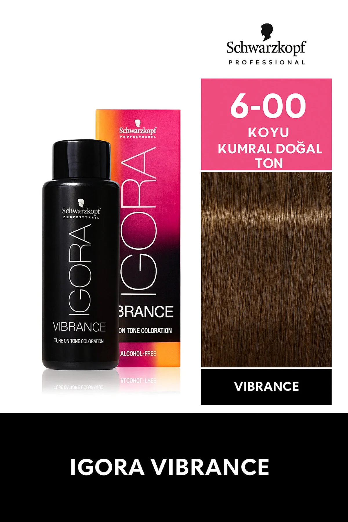 رنگ مو موی بدون آمونیاک ویبرانس 60 میلی لیتری 6 00 تیره اکسترا طبیعی Igora