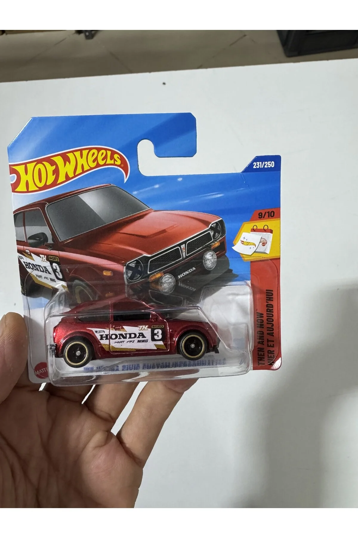 مدل خودرو 73 هوندا سیویک سفارشی شخصی STH با آرم طلایی اورجینال HOT WHEELS