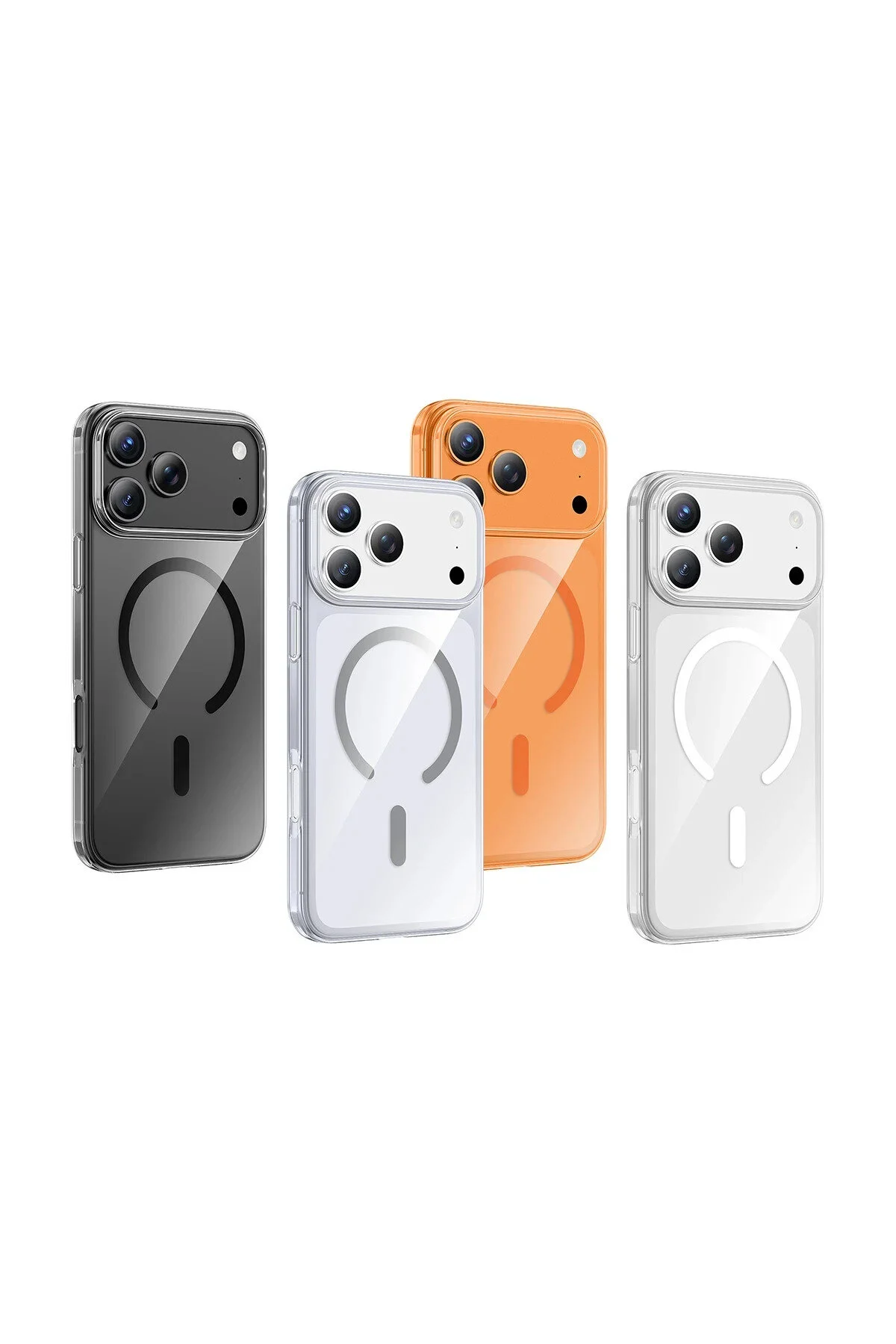 کاور و قاب IPHONE 17 PRO MAX CASE PURE X CRYSTAL SLIM PREMIUM MAGSAFE شارژ بی‌سیم پشتیبانی شده شفاف KeepHone