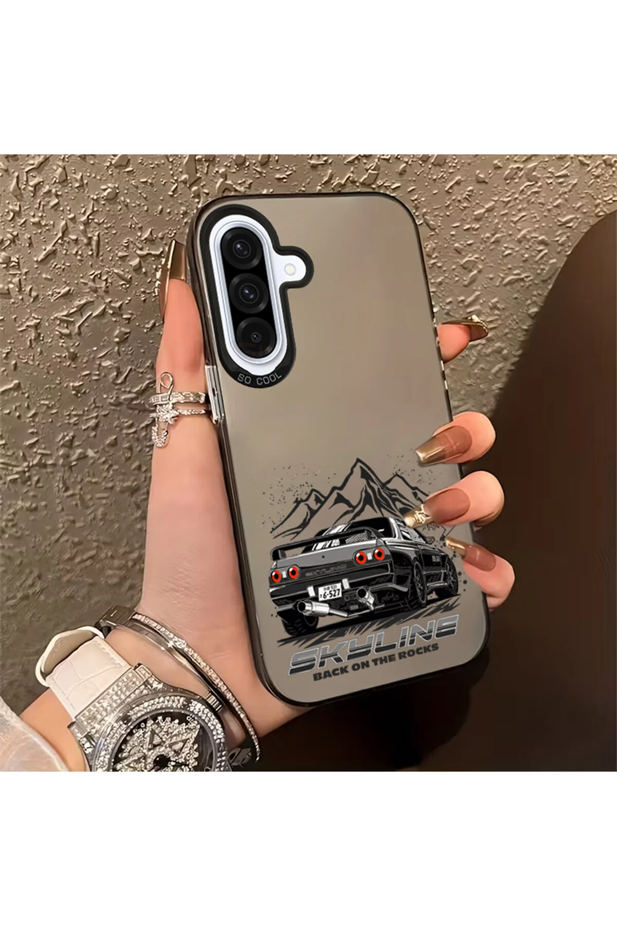 کاور و قاب گوشی لوکس ماشین مسابقه ای سازگار با SAMSUNG GALAXY A36 A56 Caseji