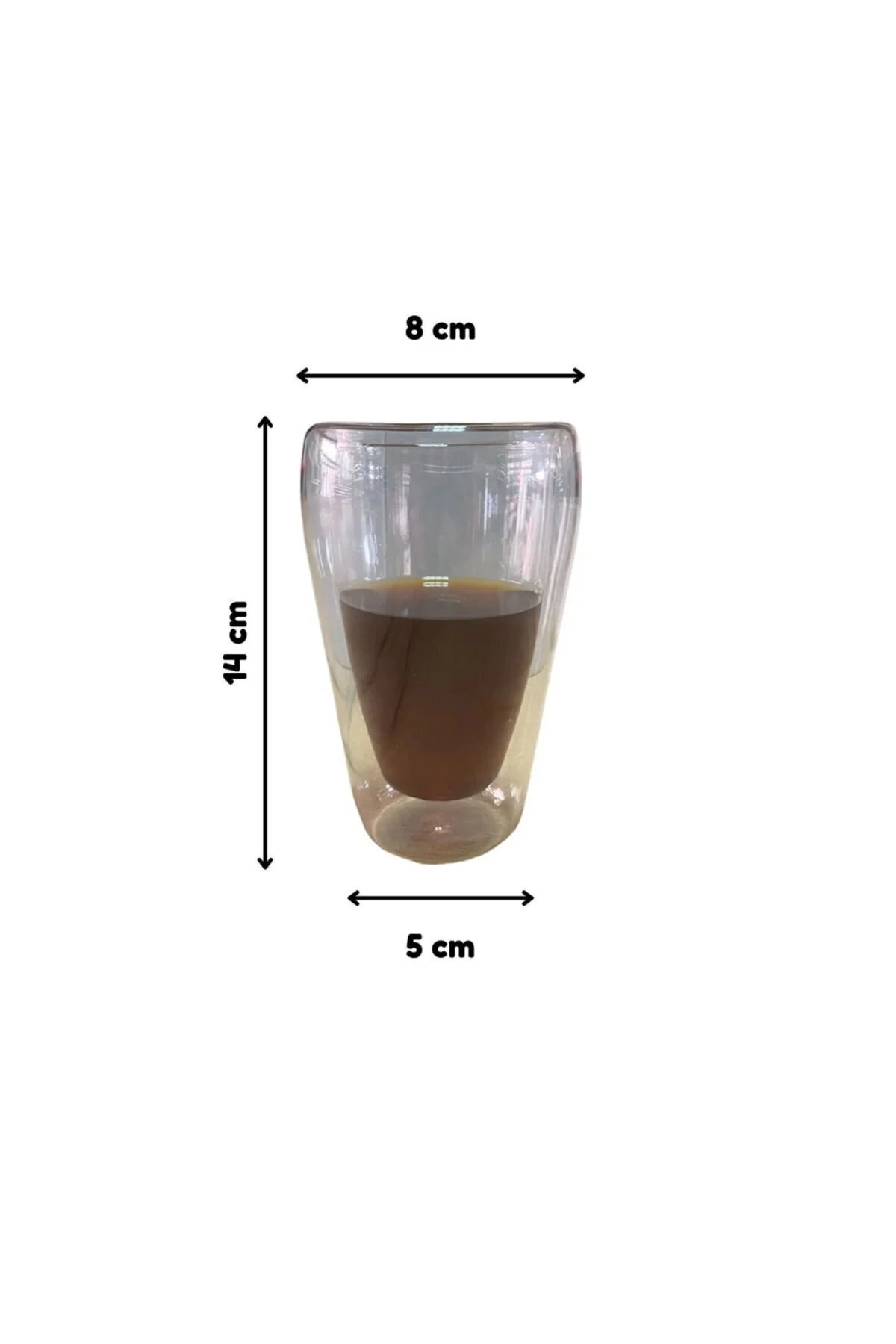 لیوان سبک جدید دوتایی به نام فنجان بلند 400 میلی لیتر آب راننده نرم NESCAFE LATTE CUP 2 قطعه 2258 Kitchen Design Lab