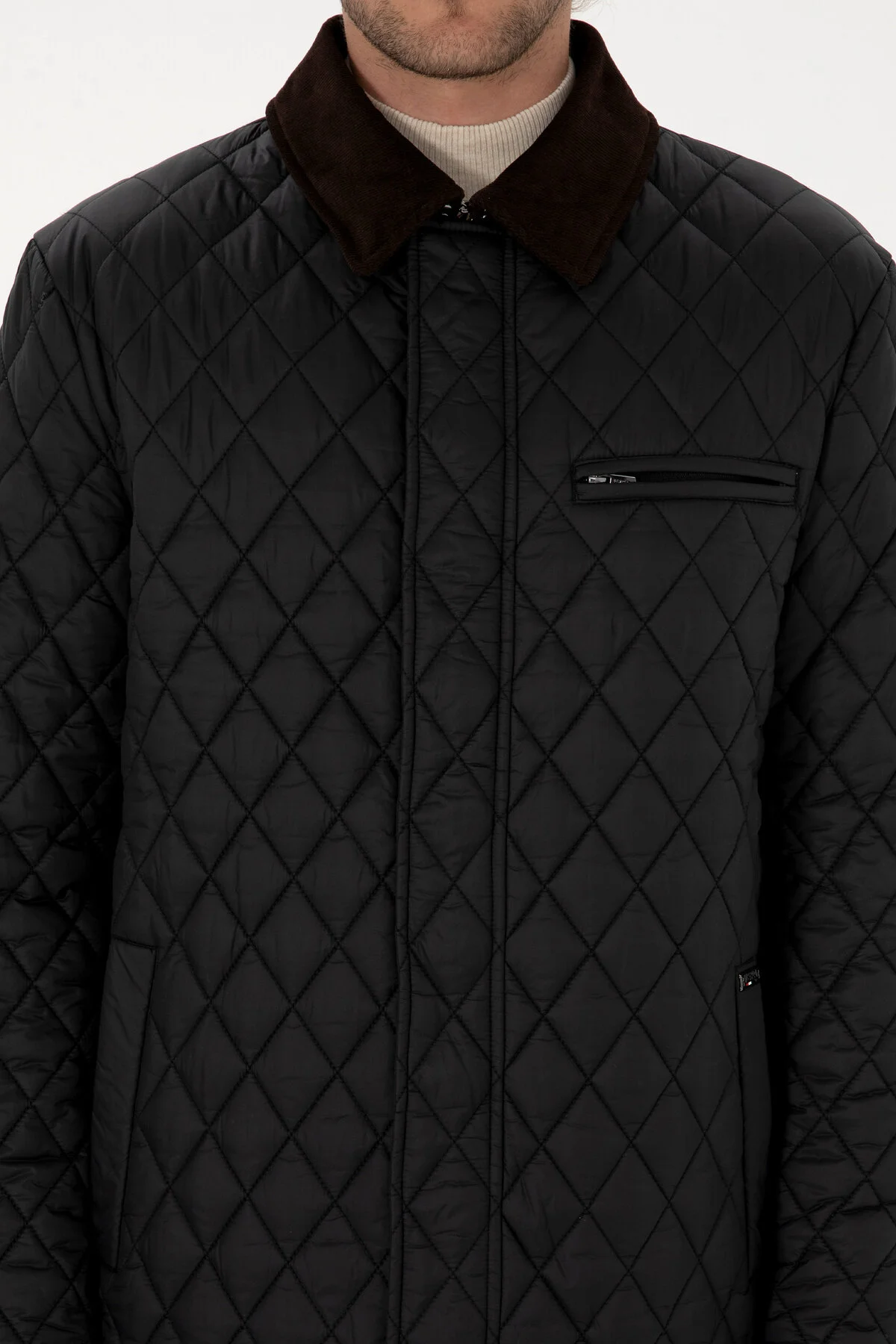 کاپشن مانتو مشکی مردانه 50312011 VR046 U.S. Polo Assn.