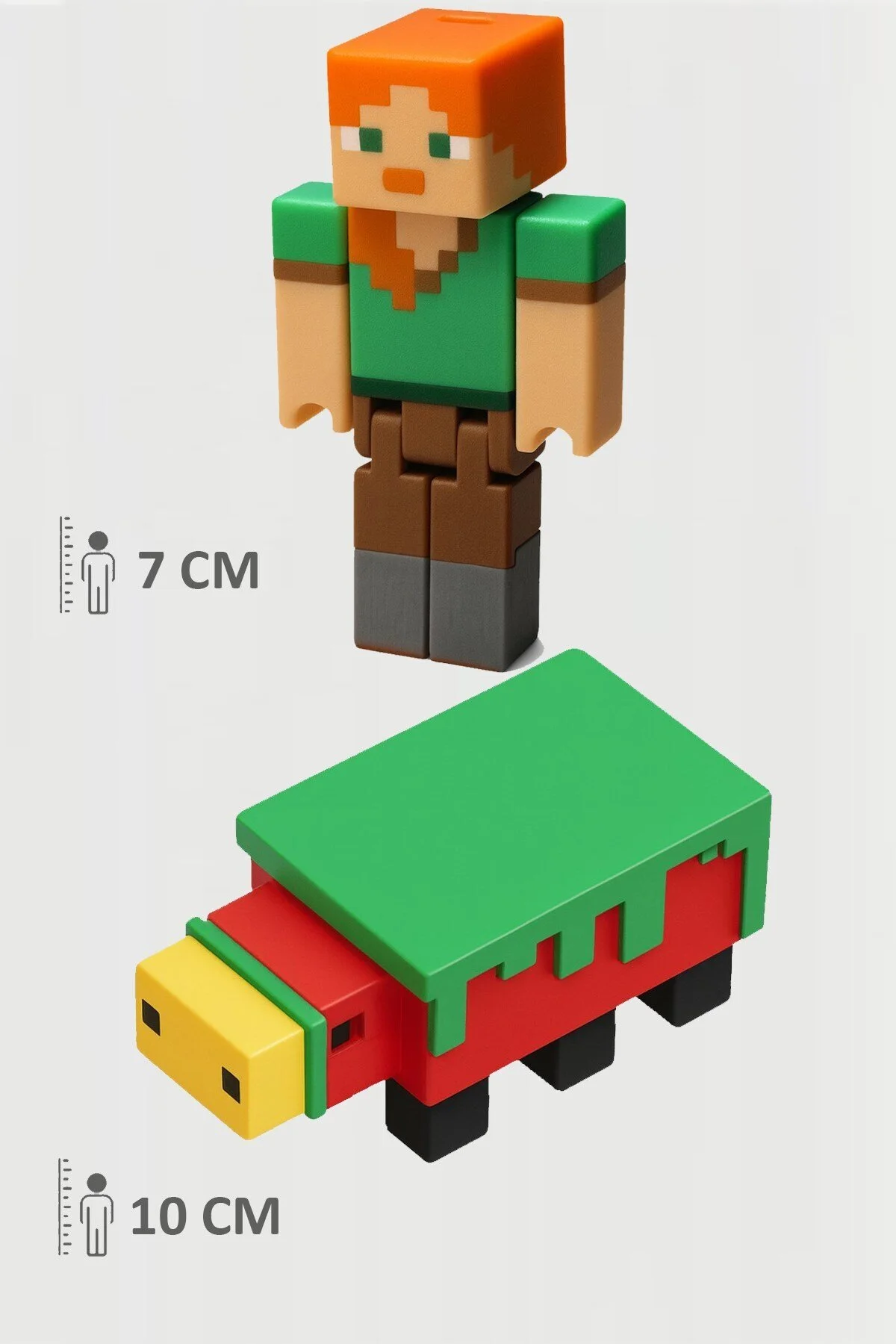 اسباب بازی های فیگور دیگر MINECRAFT ALEX و SNIFFER SET MOVABLE JOINTED FIGUR FigürDizayn