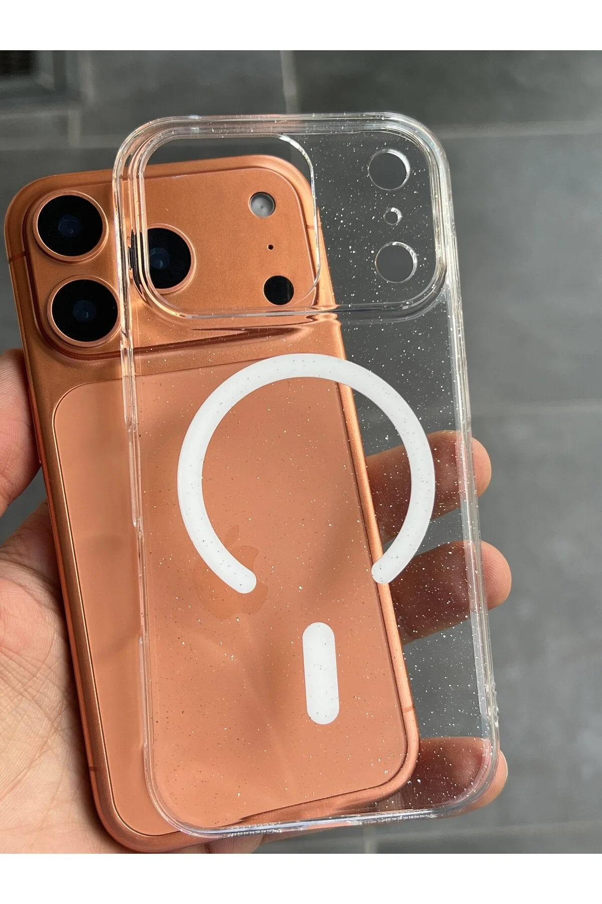 کاور و قاب IPHONE 17 PRO محافظ براق میکای نازک غیر زرد شفاف EDELFU