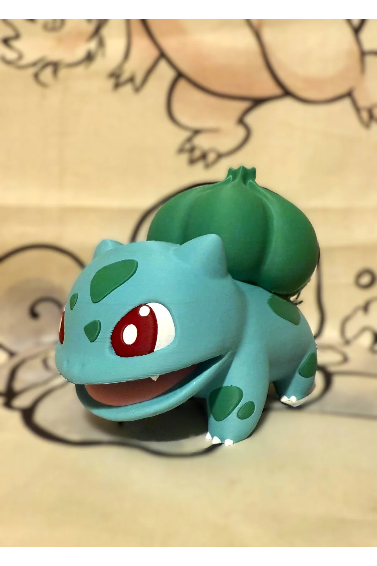 فیگور POKEMON BULBASAUR شکل میز BALBAZAR 10 سانتی متر – انیمه تزئینی دسکتاپ کلکسیونی از ترکیه Anka Atolye