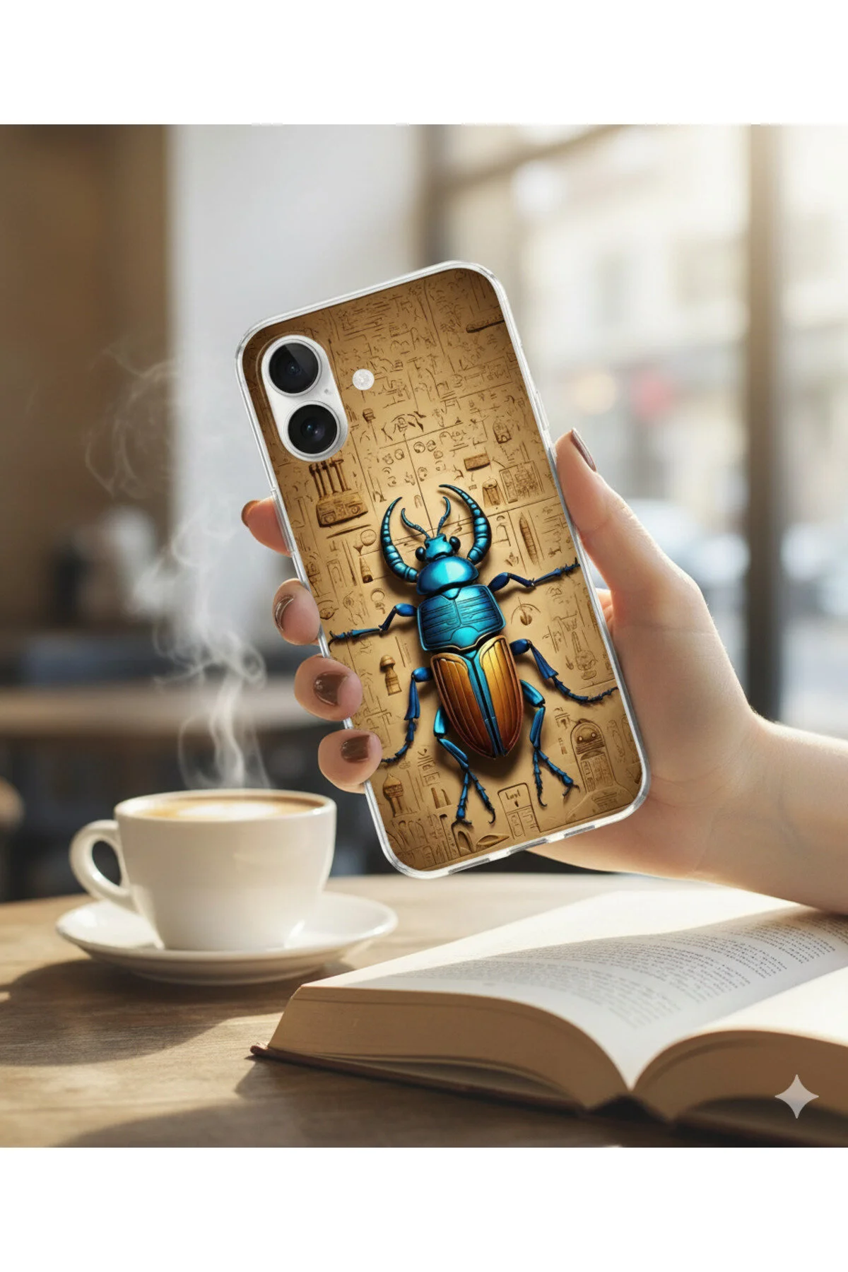 کاور و قاب شفاف SAMSUNG GALAXY A71 سازگار مصر باستان با 3 طرح Dali Design