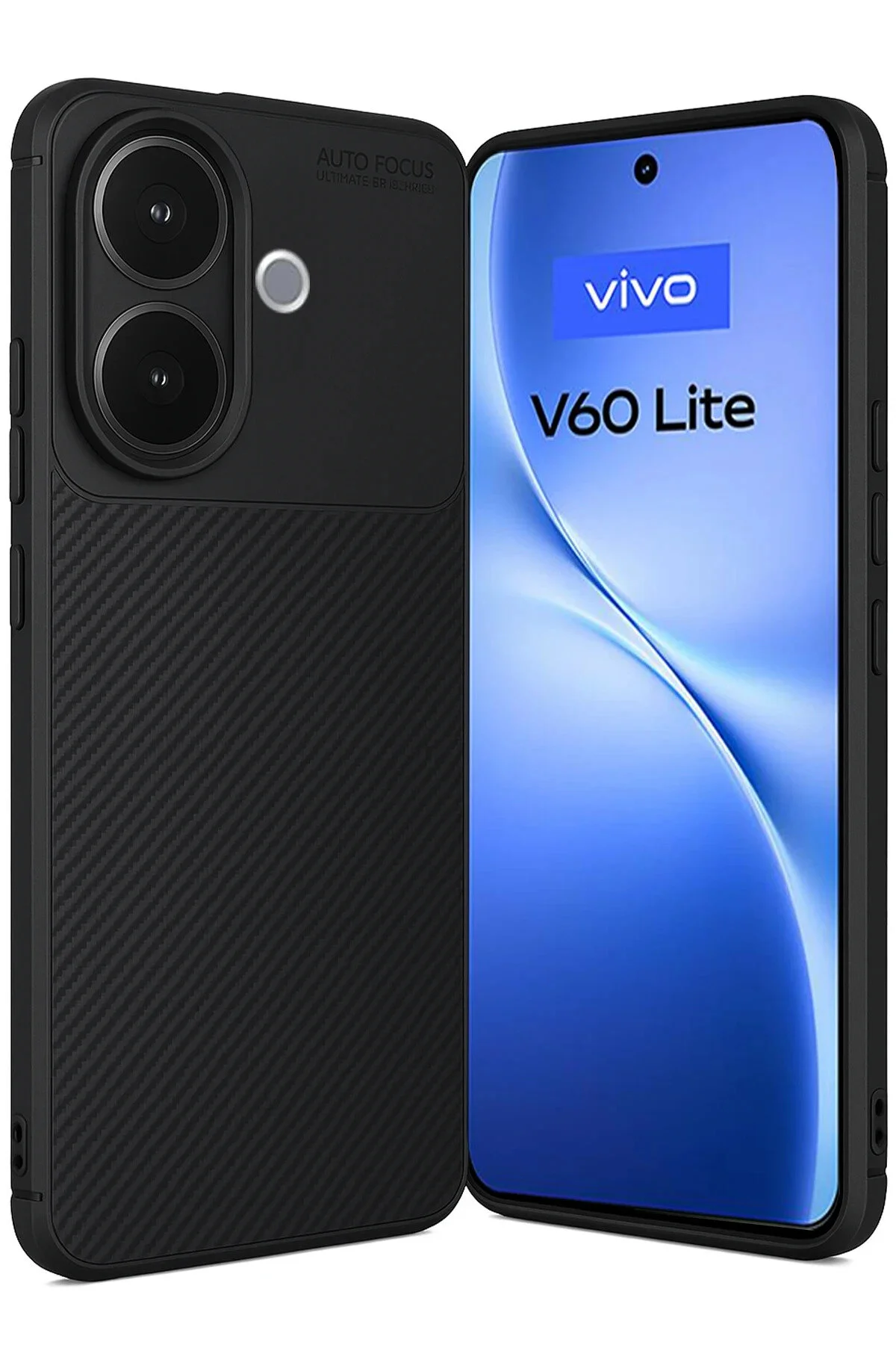 کاور و قاب گوشی V60 پوشش فوکوس ظاهر کربن مشکی cepmoda