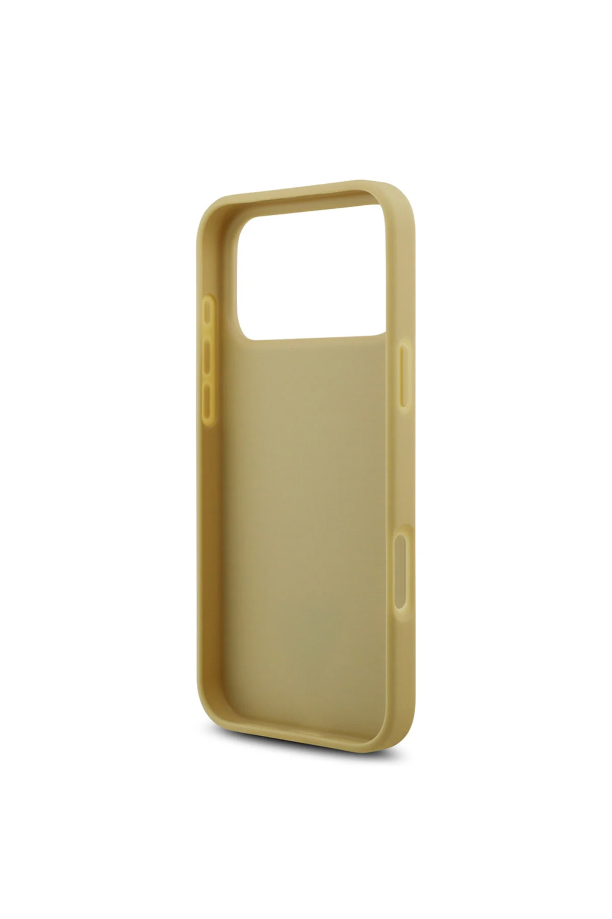 کاور و قاب سازگار با IPHONE 17 PRO MAX طلایی لوگوی سطح پشتی مثلثی لایسنس دار سنگی Guess