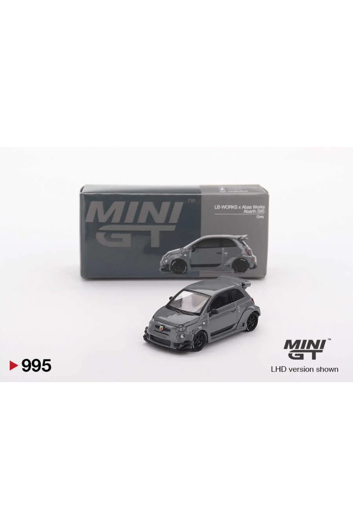 مدل خودرو 1:64 FIAT ABARTH 595 LB WORKS X ABAS GREY MGT00995 L | ماشین اورجینال mini gt