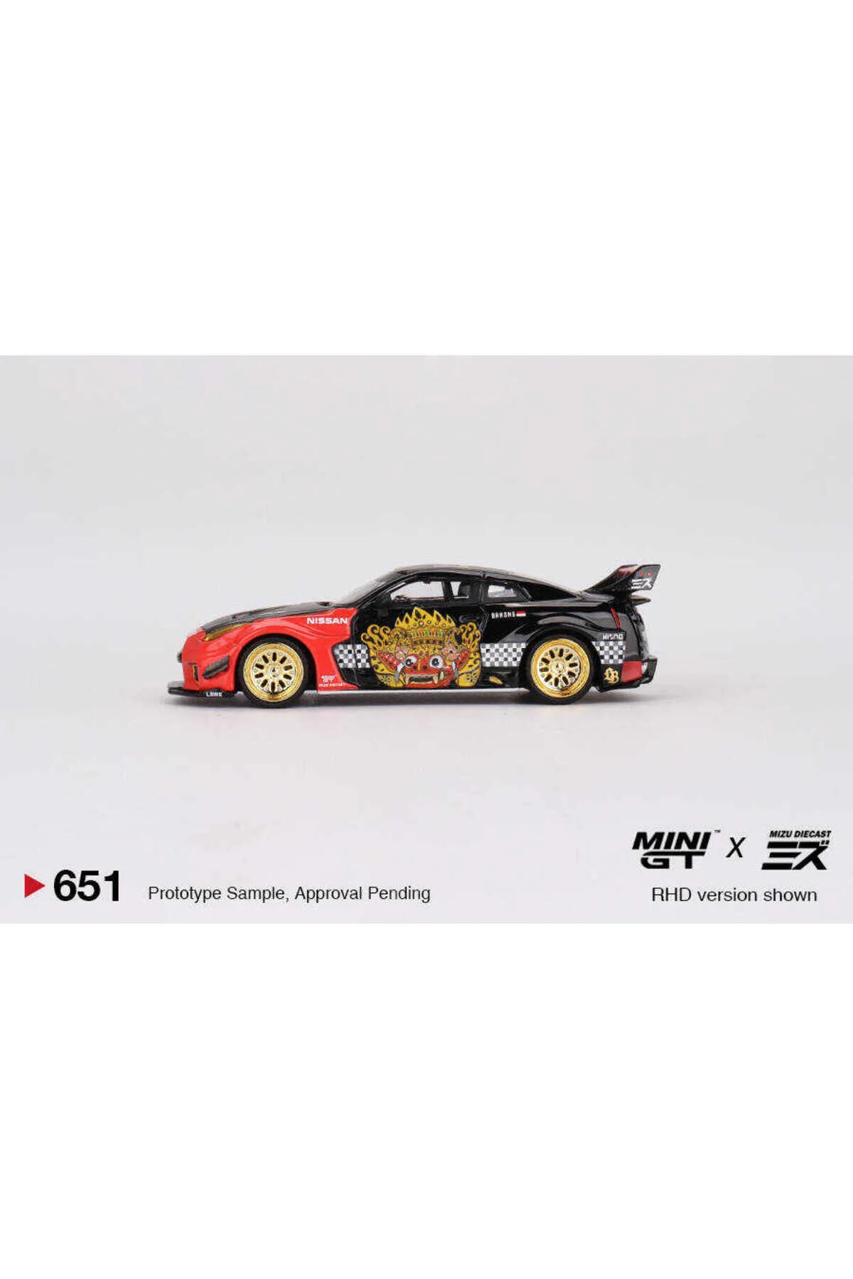 ماشین اسباب بازی 164 LB WORKS GT NISSAN 35GT RR BARONG MGT00651 R mini gt