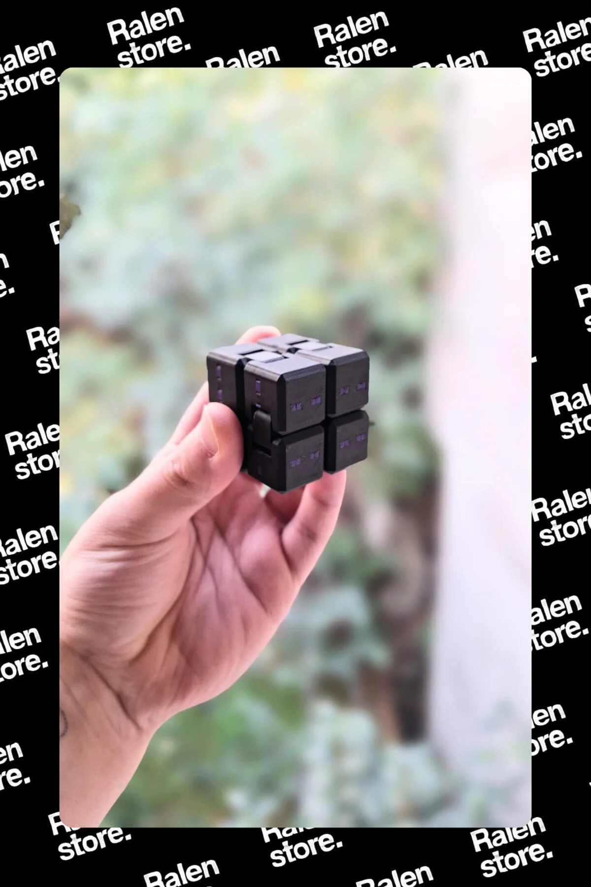 اسباب بازی های فیگور دیگر MINECRAFT MINI ENDERMAN INFINITE CUBE STRESS TOY FIDGET | 8X4CM PLA چاپ سه بعدی با کیفیت بالا Ralen