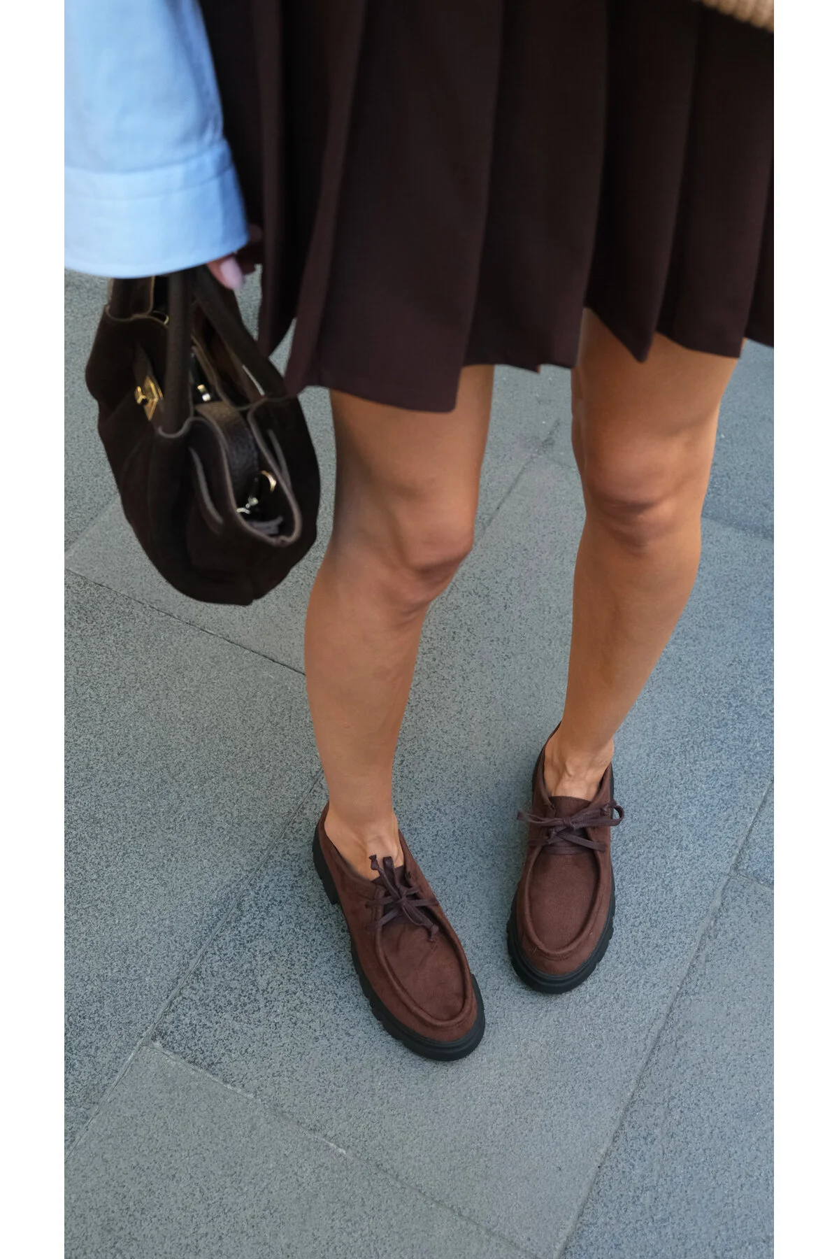 لوفر چند رنگ زنانه Hope Brown Broken Fland Loafer کفش Mio Gusto