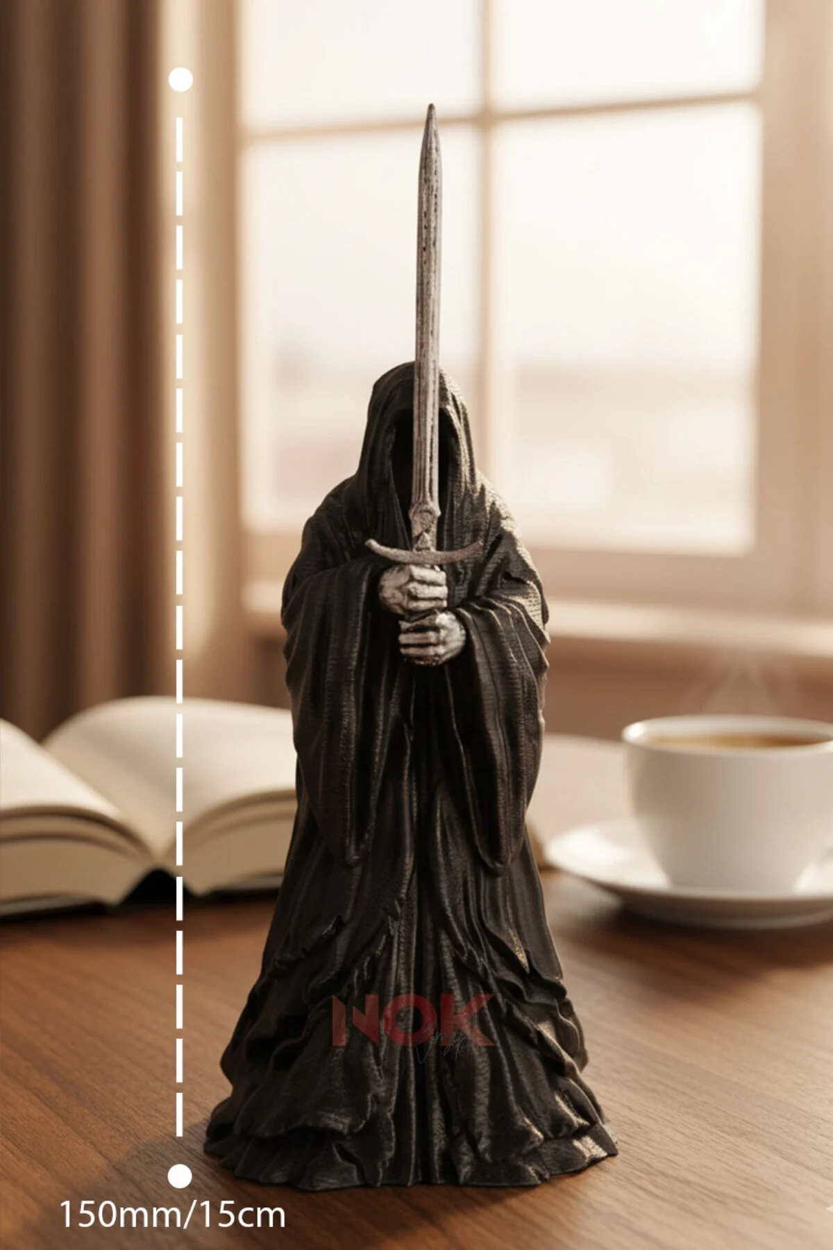فیگور ارباب حلقه ها NAZGUL RINGS LOTR LORD OF THE اندازه 15 سانتی متر اورجینال NOK KONSEPT