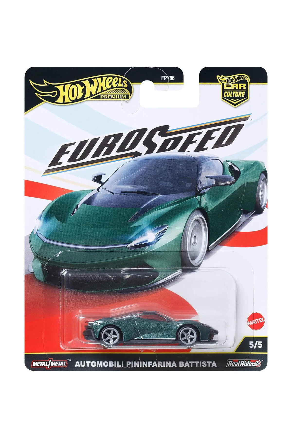 ماشین اسباب بازی PREMIUM PININFARINA BATTISTA 1 64 EUROSPEED 5 از ترکیه HOT WHEELS
