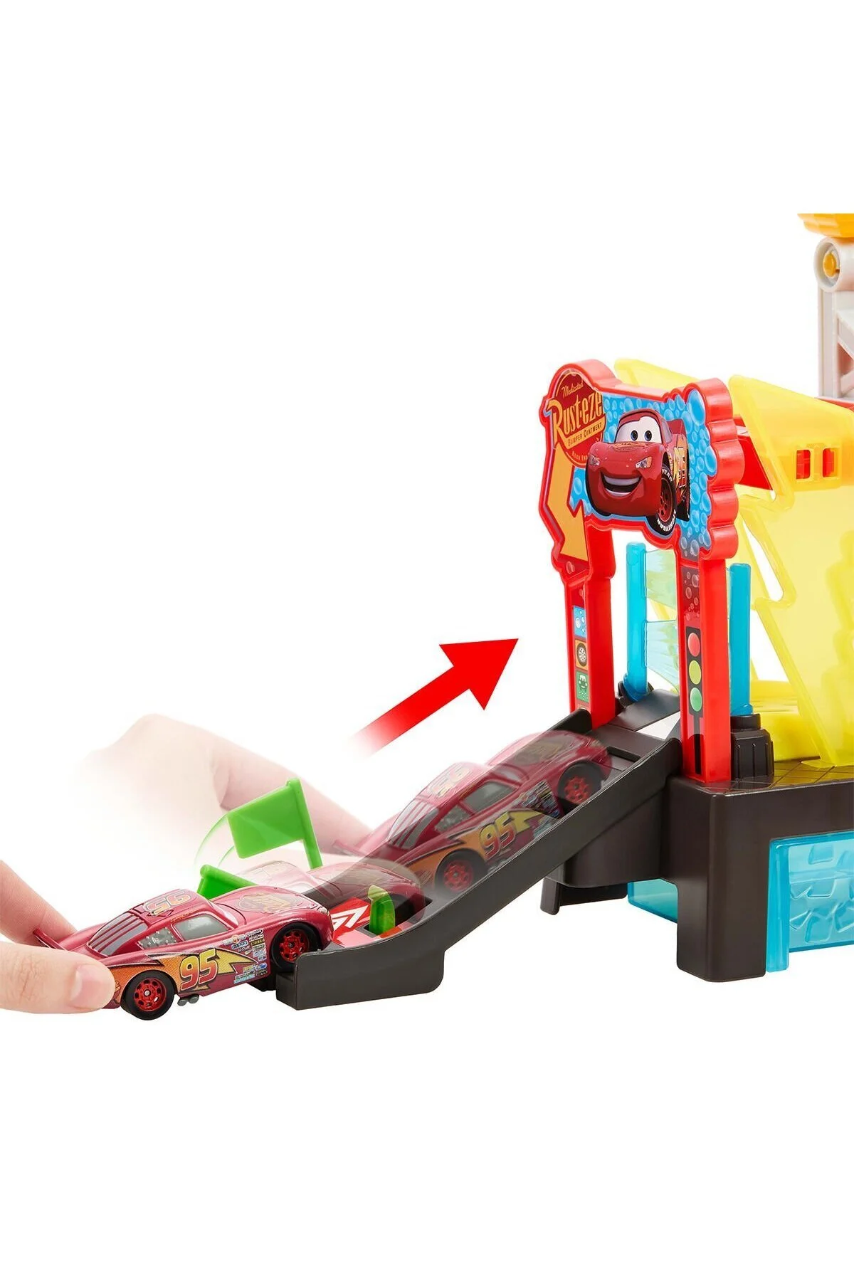 ماشین اسباب بازی ست شستشوی JBM70 با مک کوئین تغییر رنگ Mattel