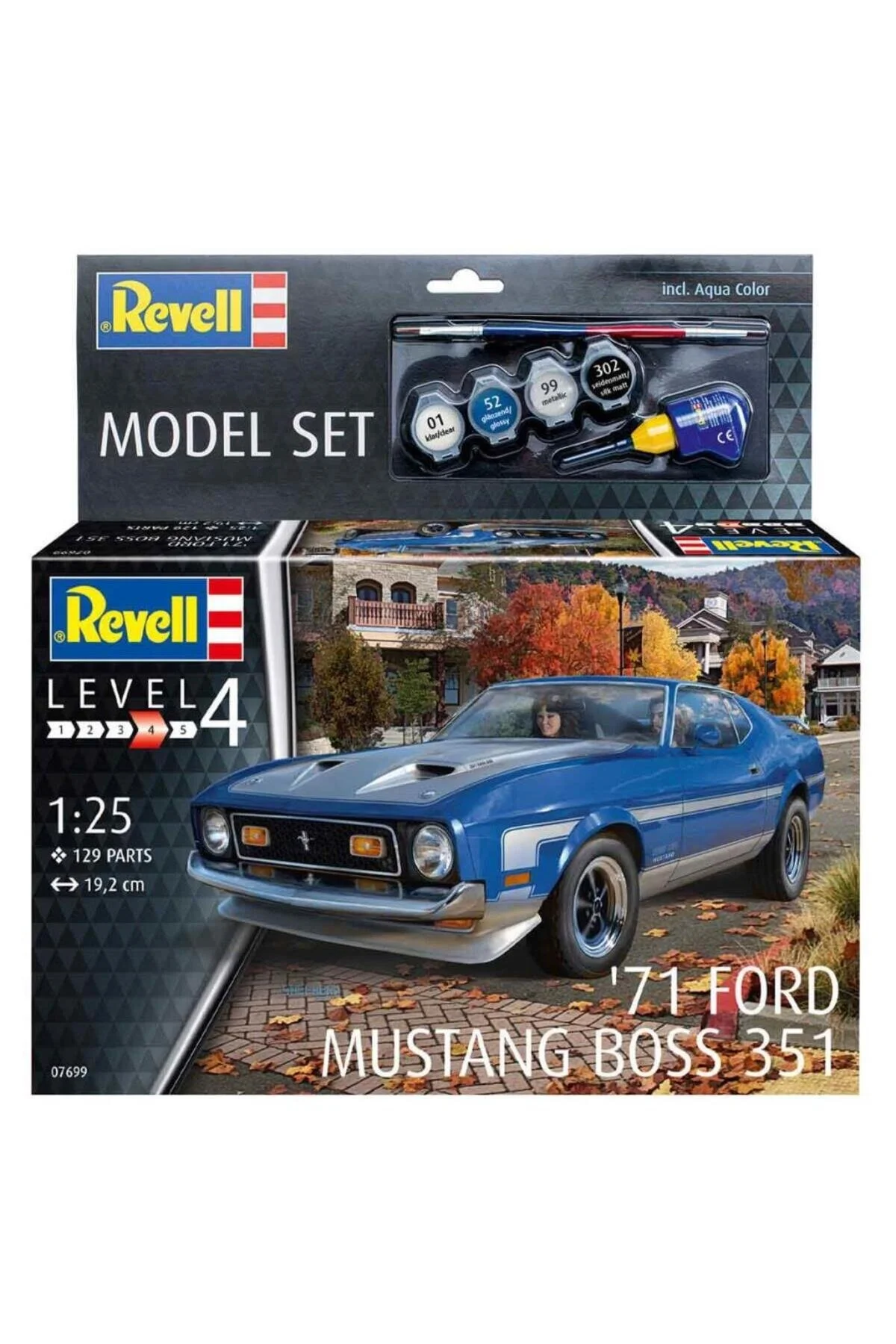 مدل خودرو ست 1:25 71 FORD MUSTANG BOSS 351 67699 اورجینال REVELL