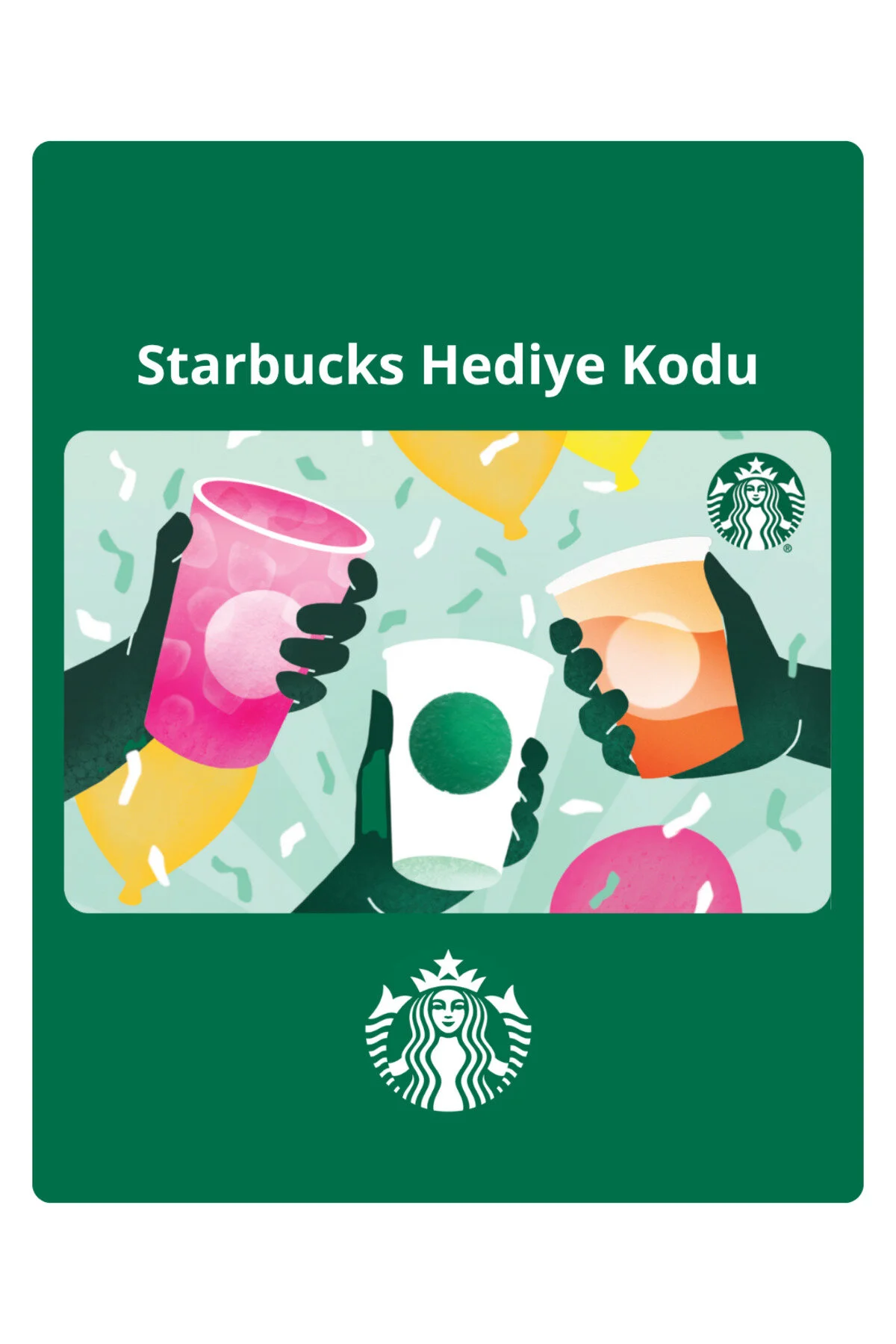 کارت هدیه گیفت 300 لیر دیجیتال استارباکس Starbucks