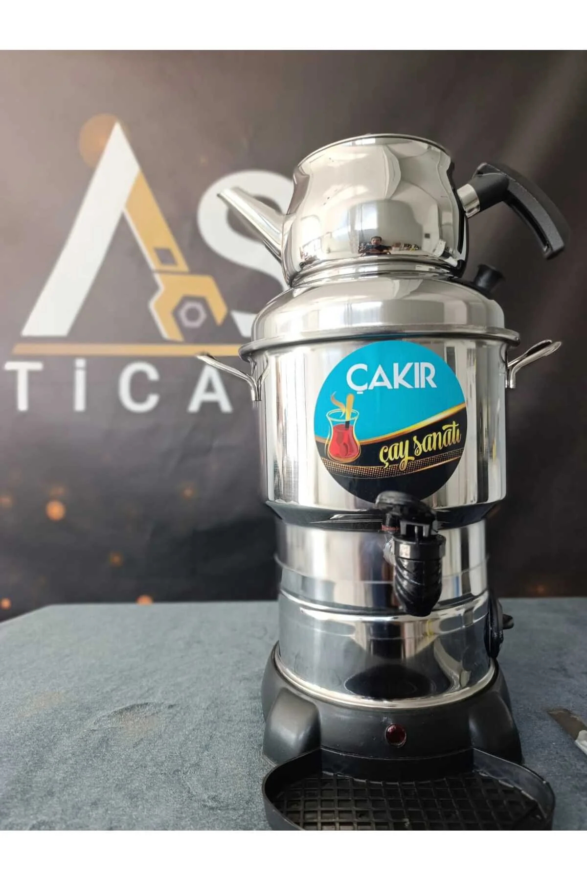 چای ساز سماور آشپزخانه 4.5 لیتری چاکیر اقتصادی استیل اورجینال çakır çelik