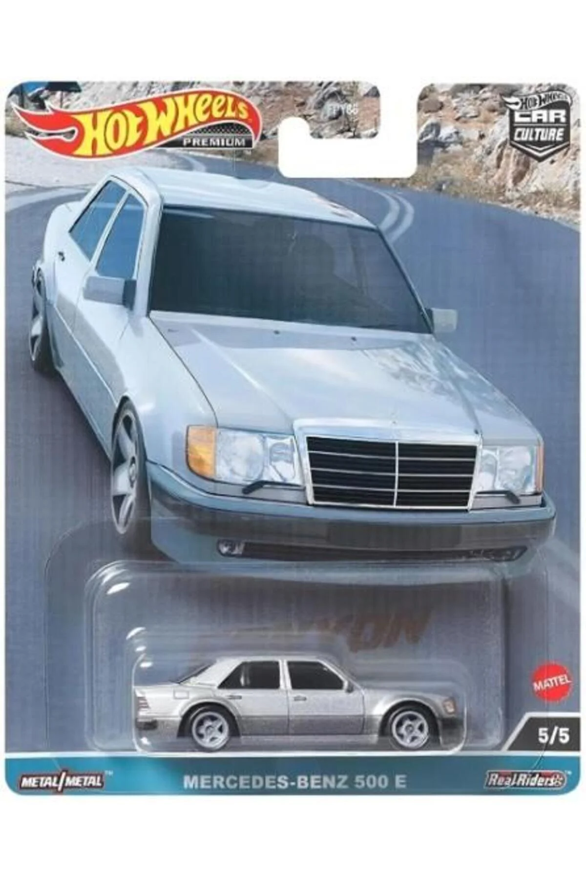 ماشین اسباب بازی فرهنگ خودرو ممتاز مرسدس بنز 500 E HKC55 از ترکیه HOT WHEELS