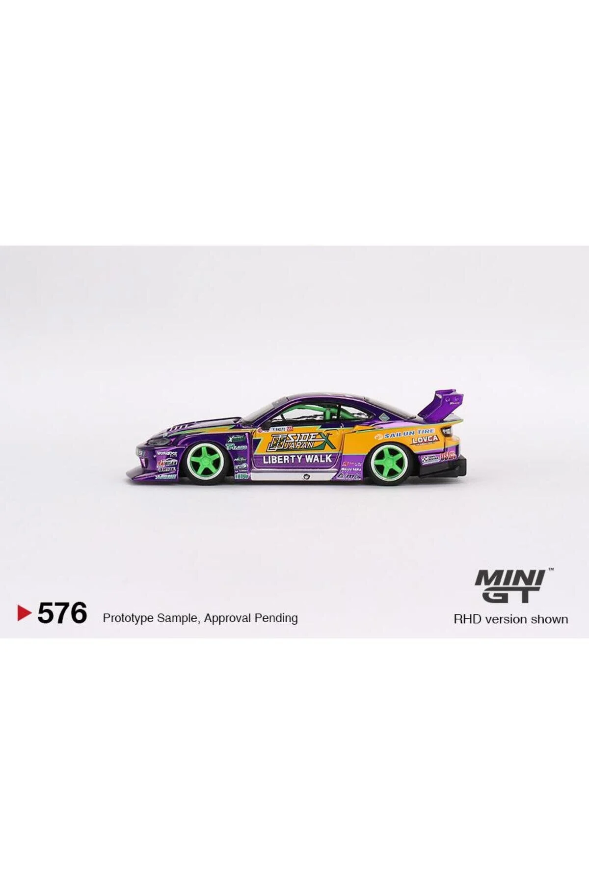 ماشین اسباب بازی 1 64 NISSAN S15 SILVIA LB SUPER SILHOUETTE 555 2022 فرمول رانش ژاپن mini gt