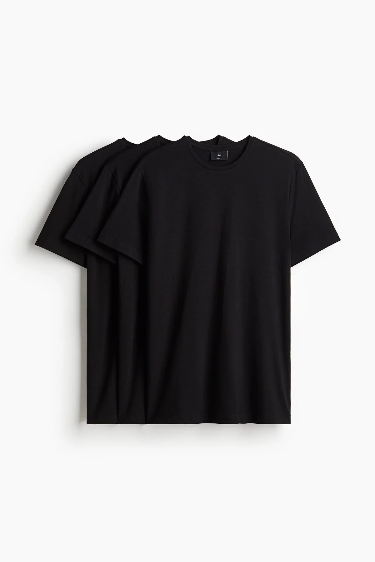 تی شرت مردانه T SHIRT با 3 V NECK SLIM FIT H&M