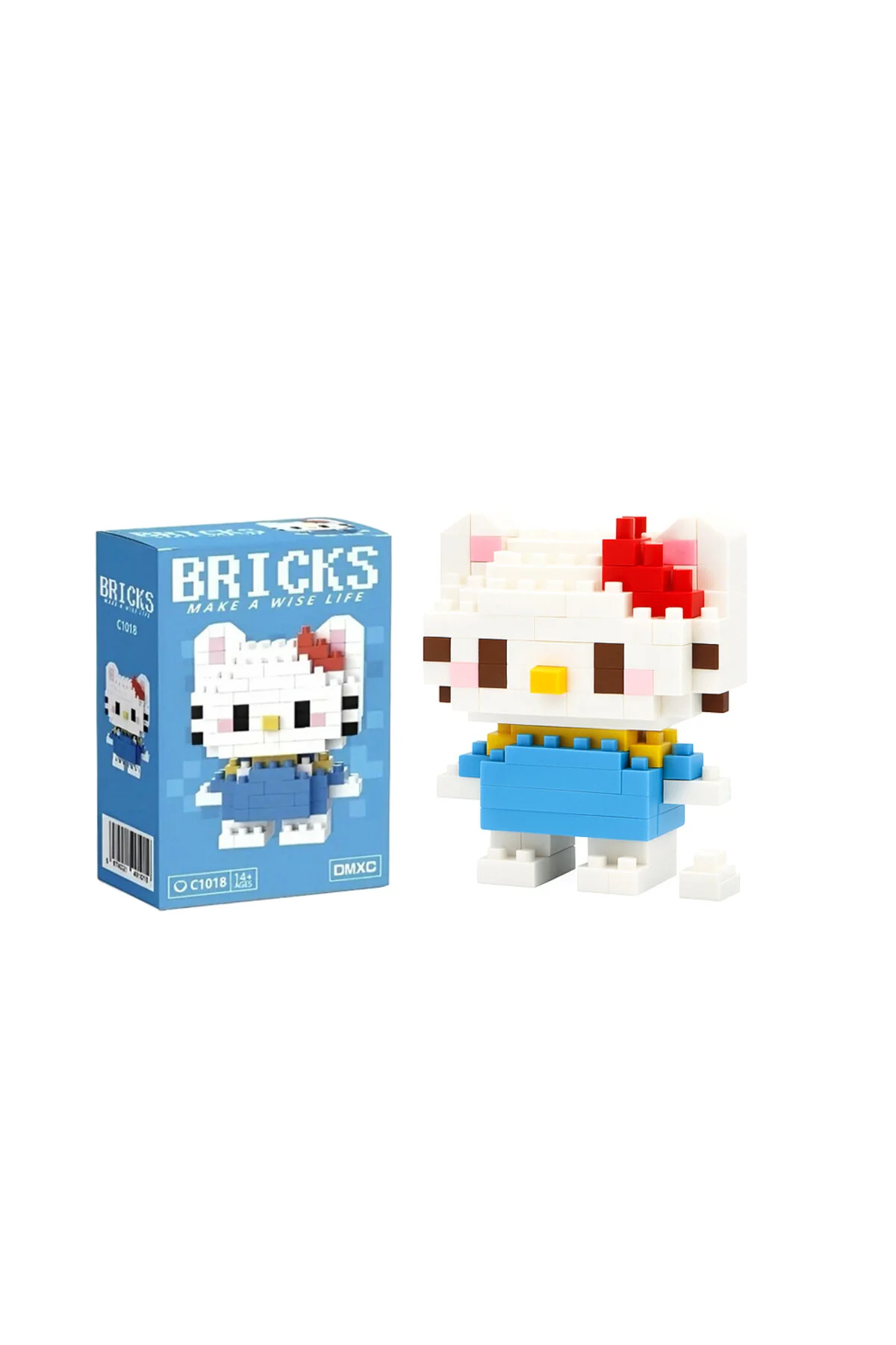 پازل سه بعدی مجموعه اسباب‌بازی ساختمانی مینی با شخصیت SANRIO HELLO KITTY 3D BRICKS repro design